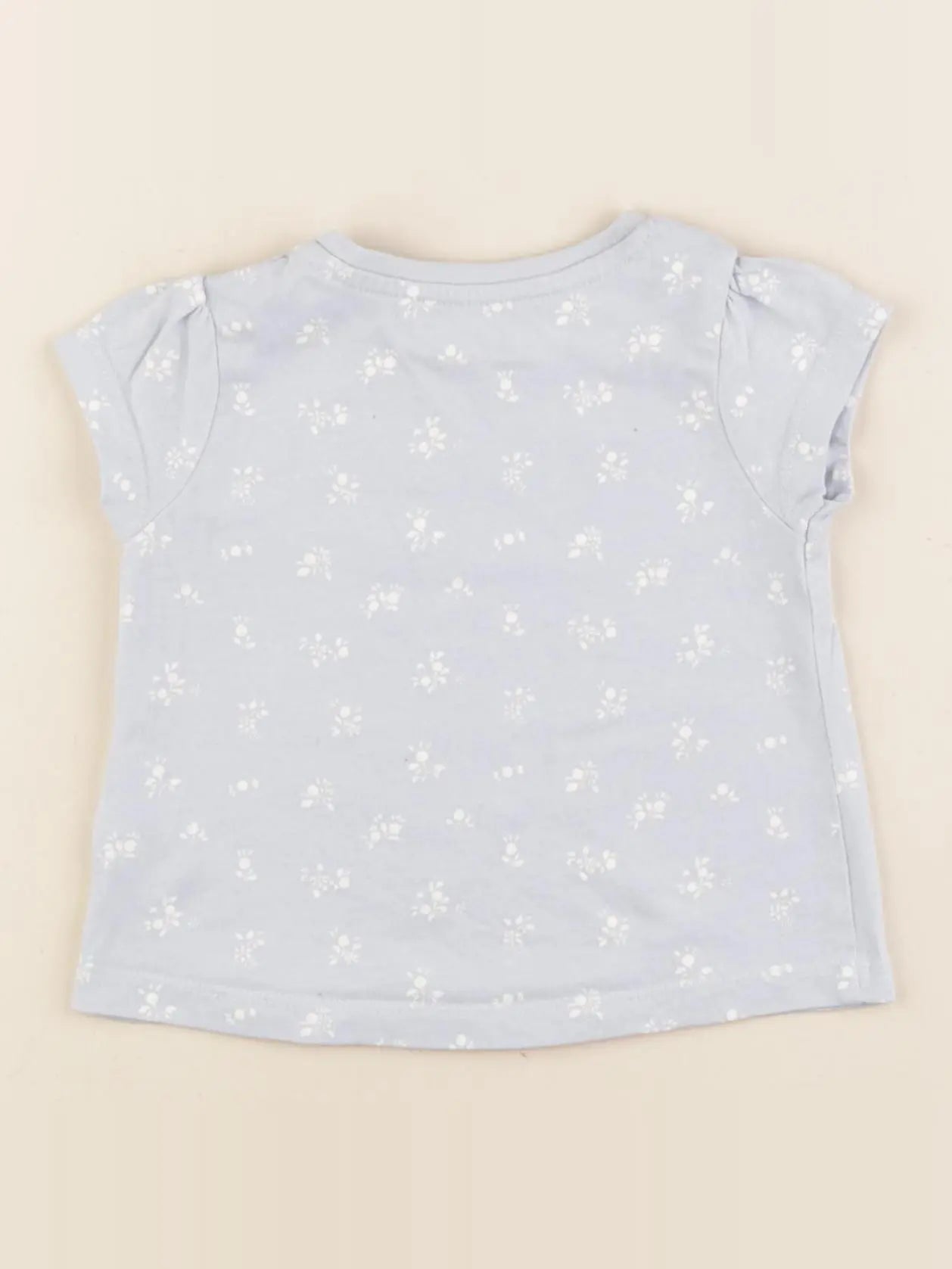 Vertbaudet - tee-shirt bleu - 6 mois