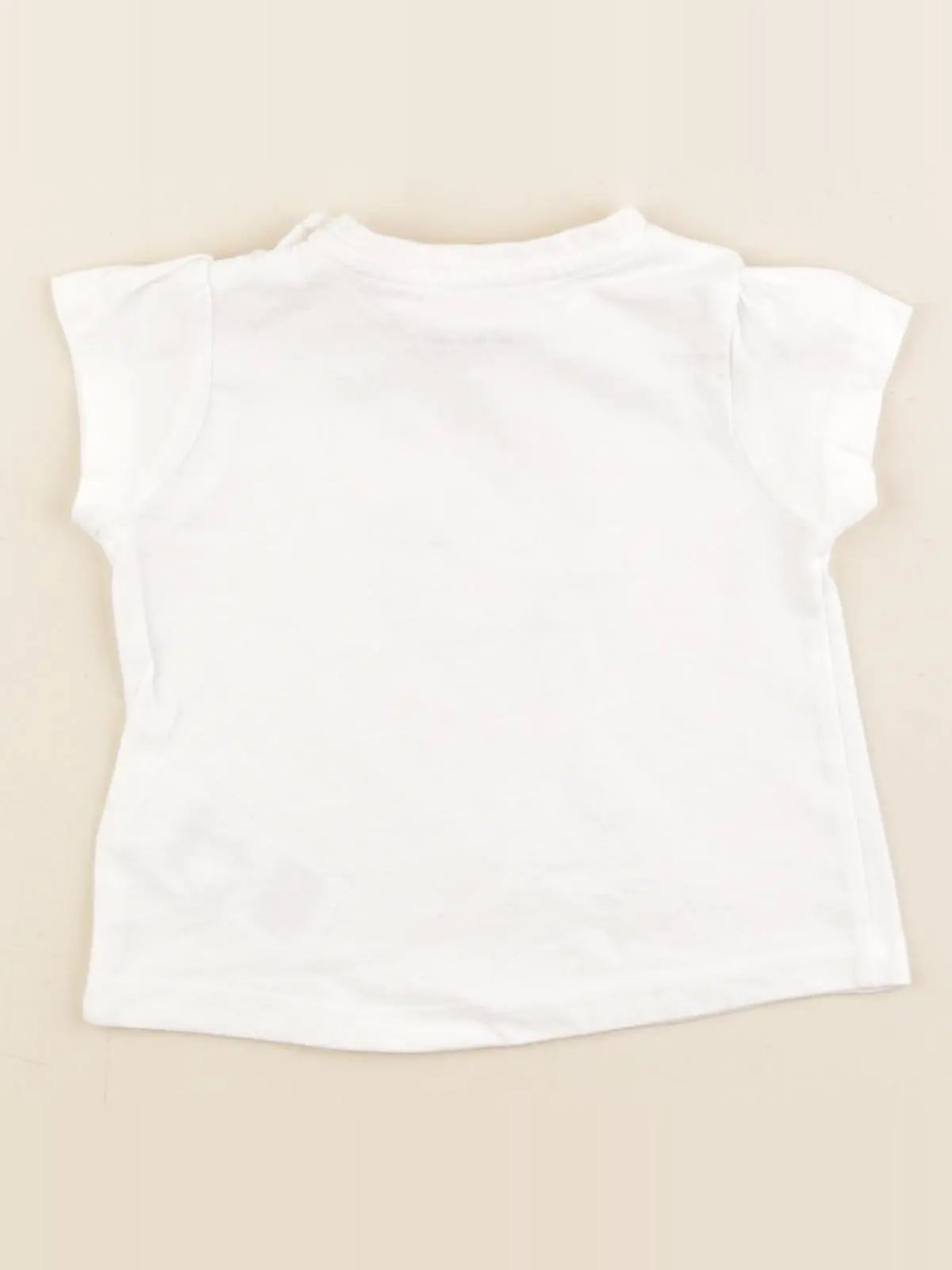 Vertbaudet - tee-shirt blanc - 6 mois