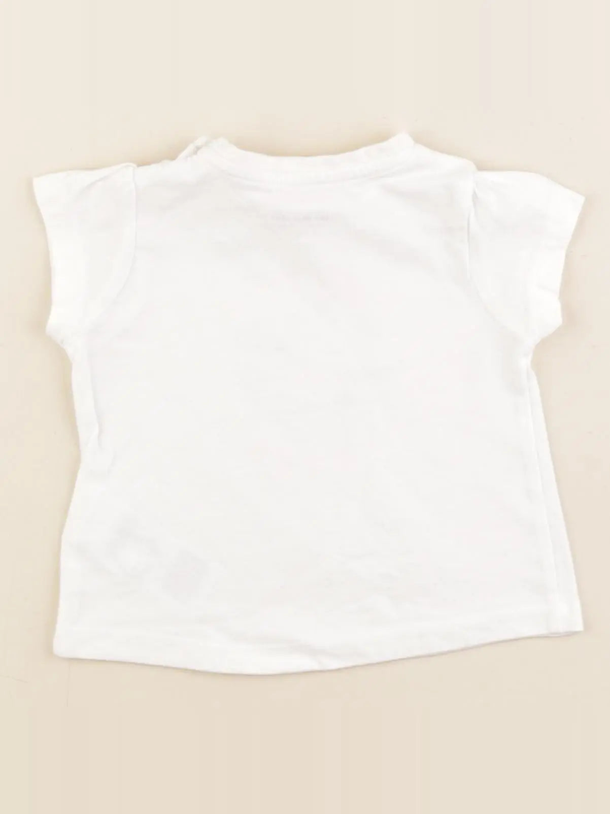 Vertbaudet - tee-shirt blanc - 6 mois