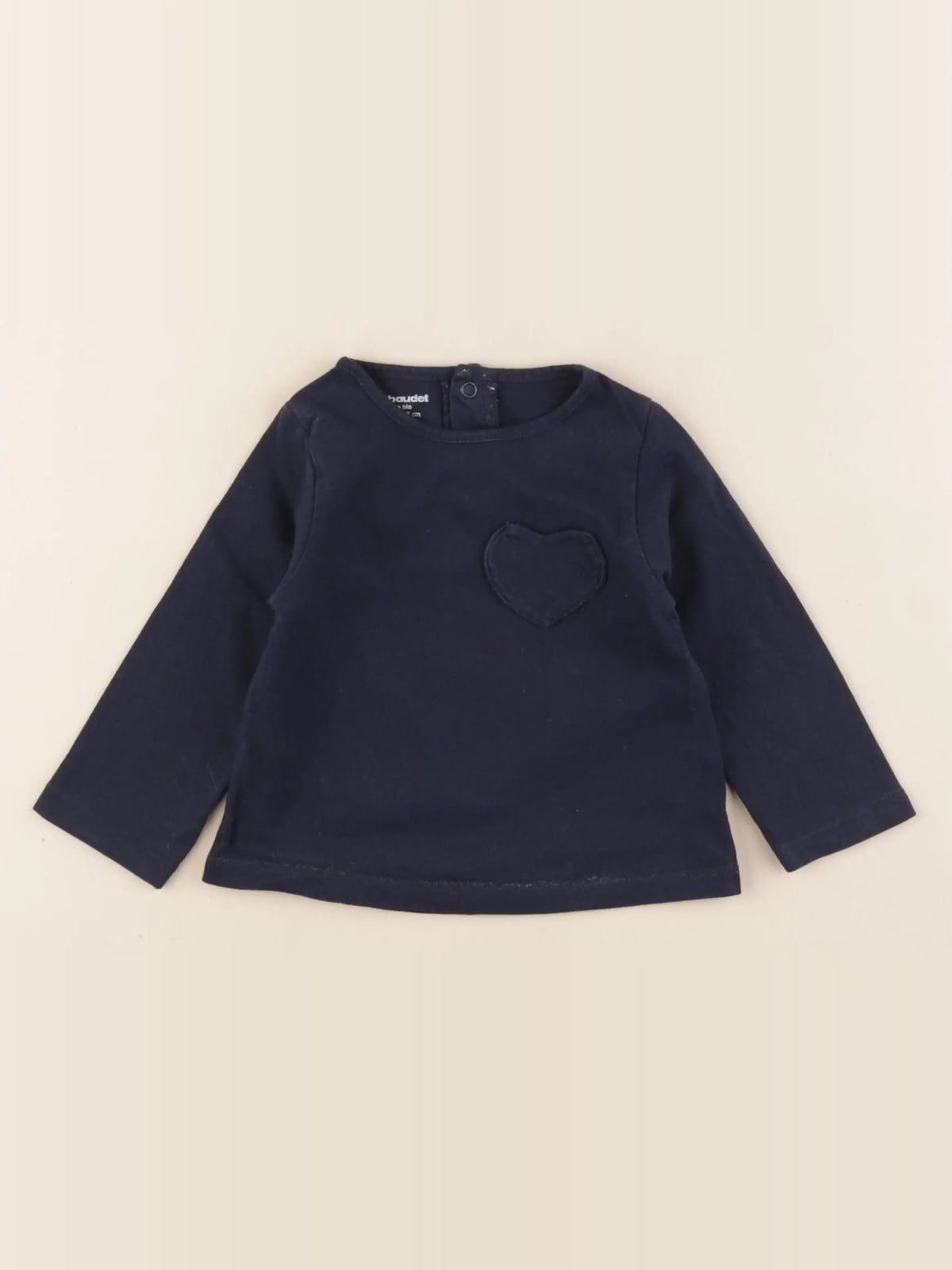 Vertbaudet - tee-shirt bleu - 6 mois