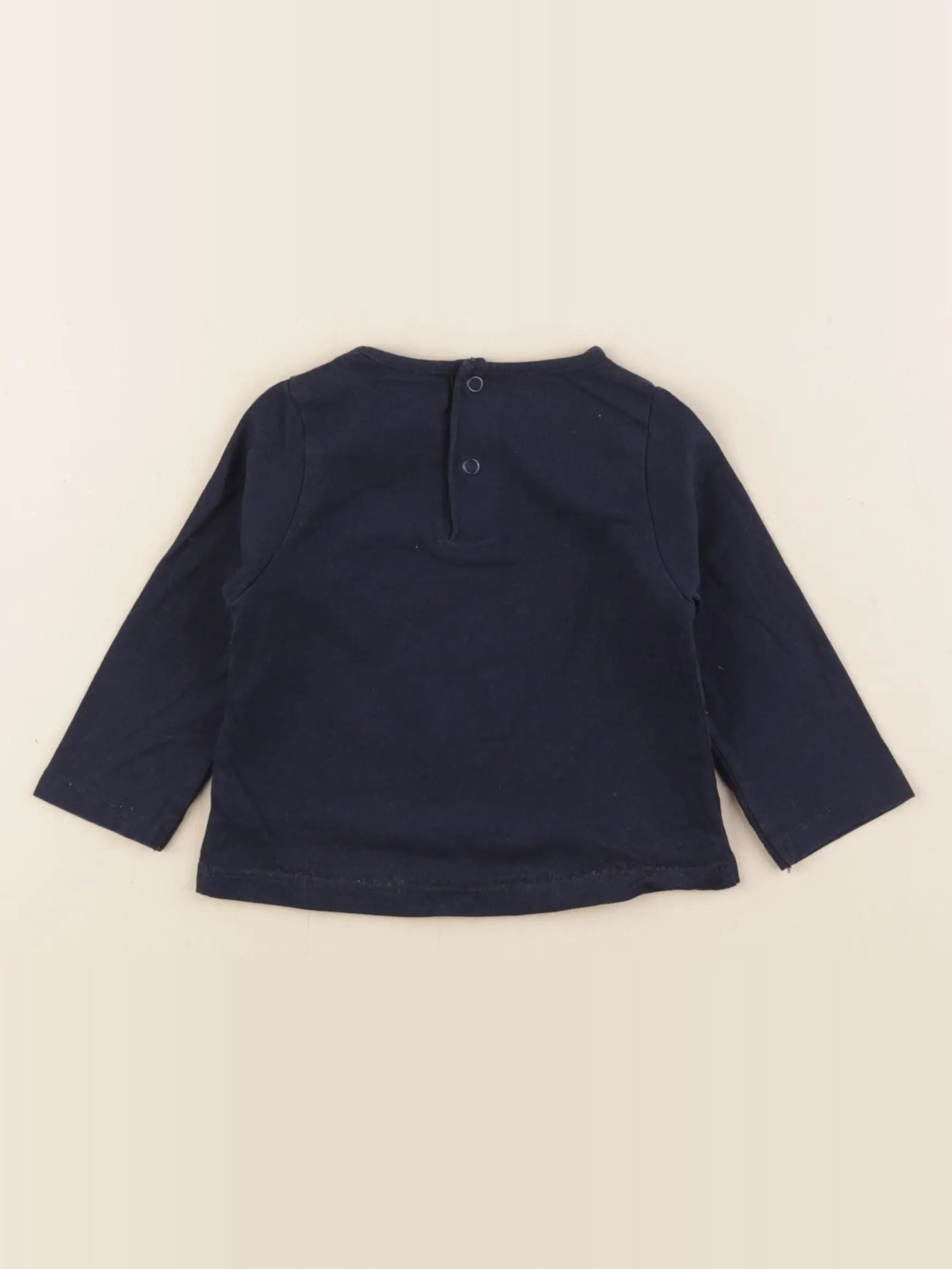 Vertbaudet - tee-shirt bleu - 6 mois