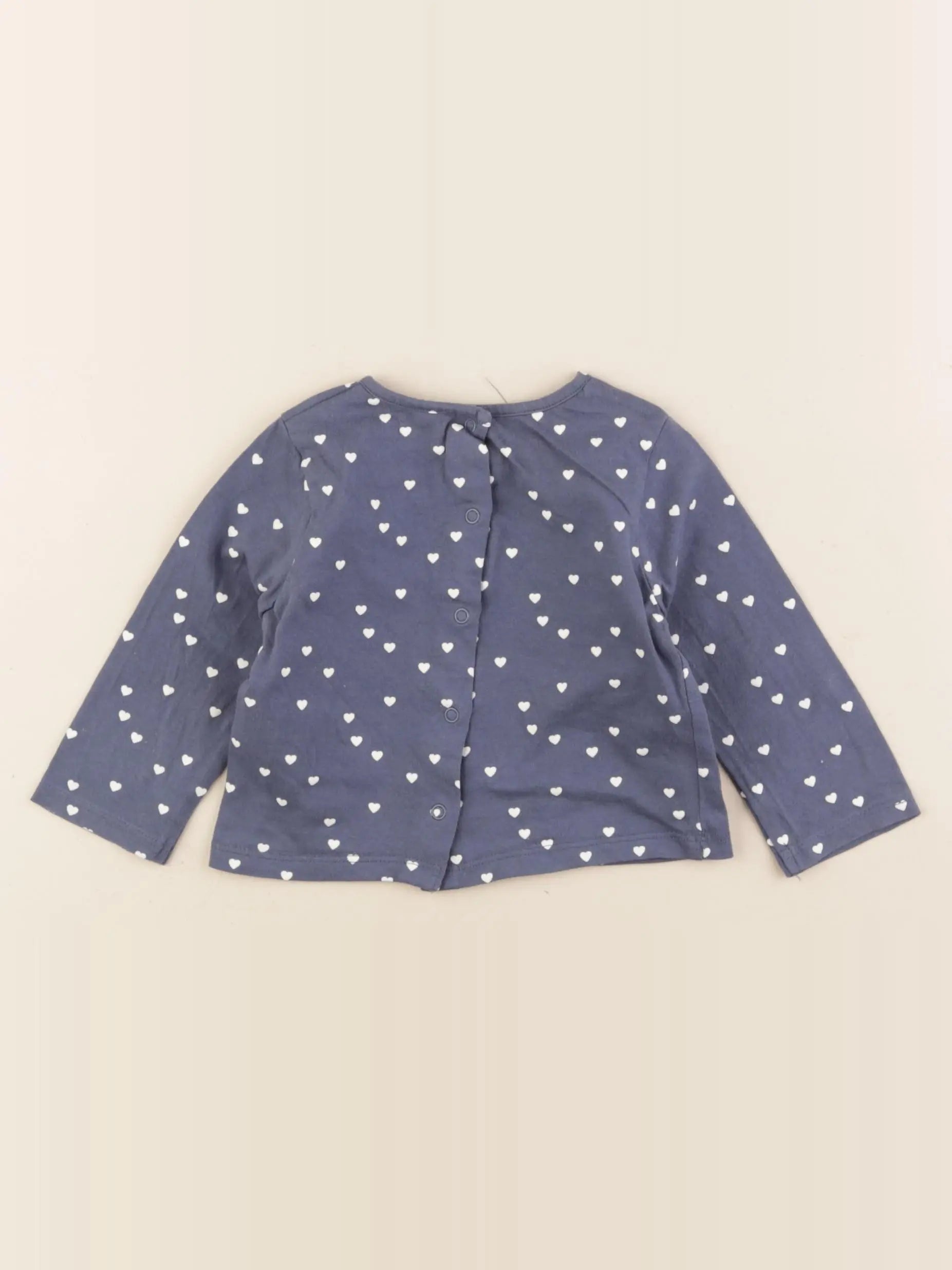 Vertbaudet - tee-shirt bleu - 6 mois