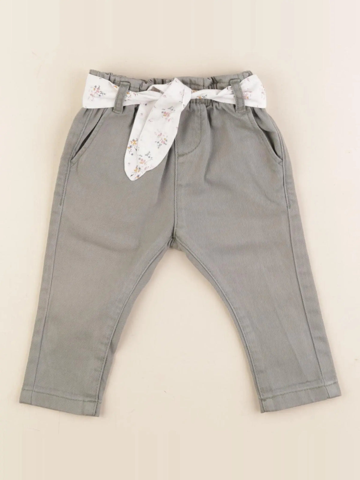Vertbaudet - pantalon vert - 6 mois