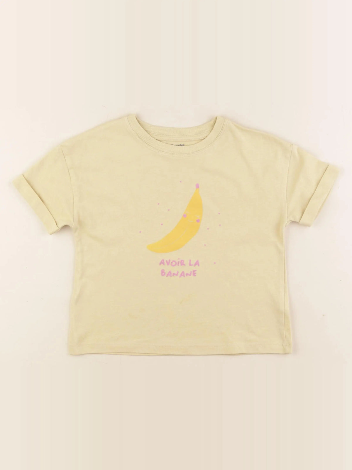 Vertbaudet - tee-shirt jaune - 5 ans