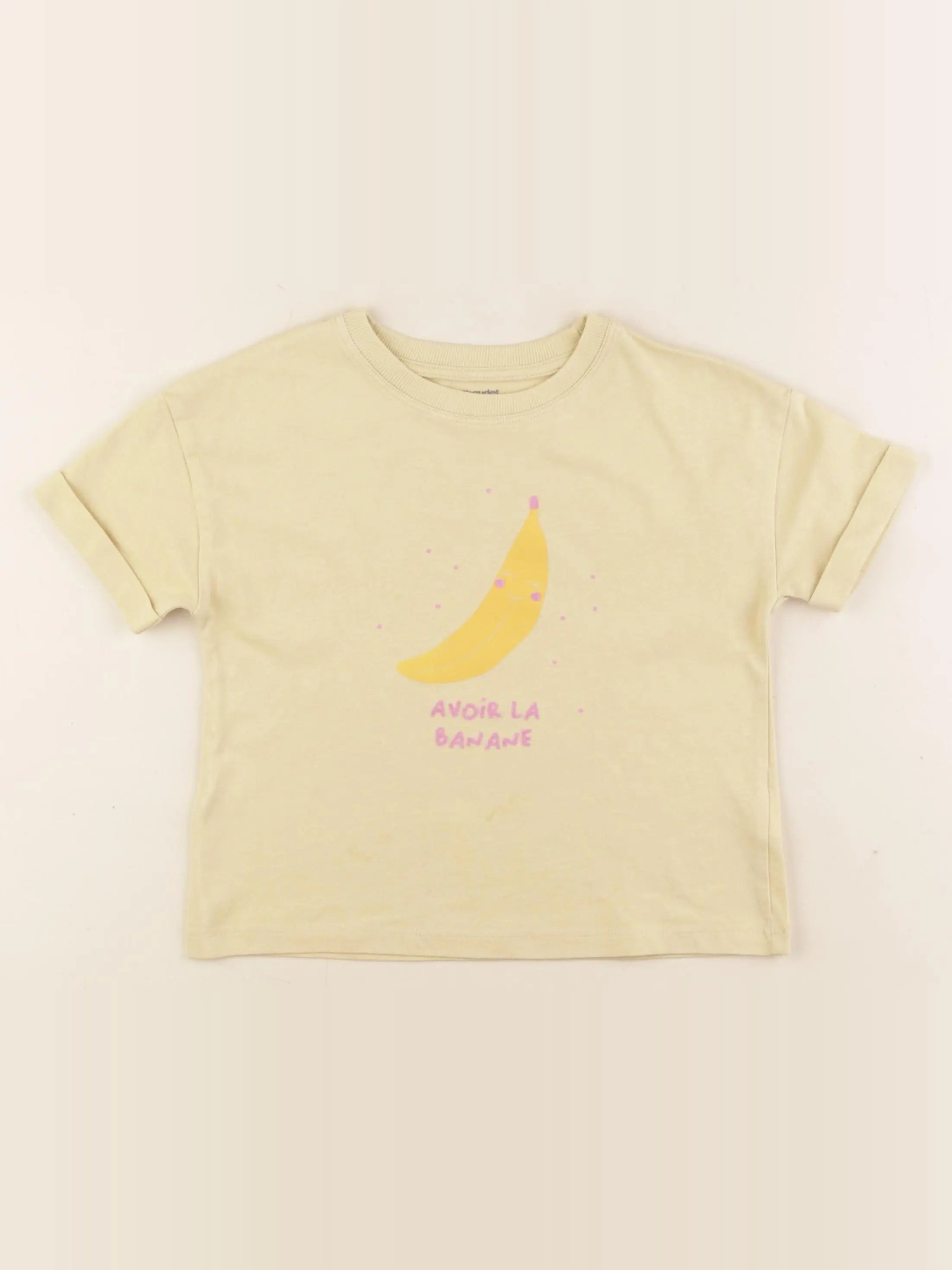 Vertbaudet - tee-shirt jaune - 5 ans