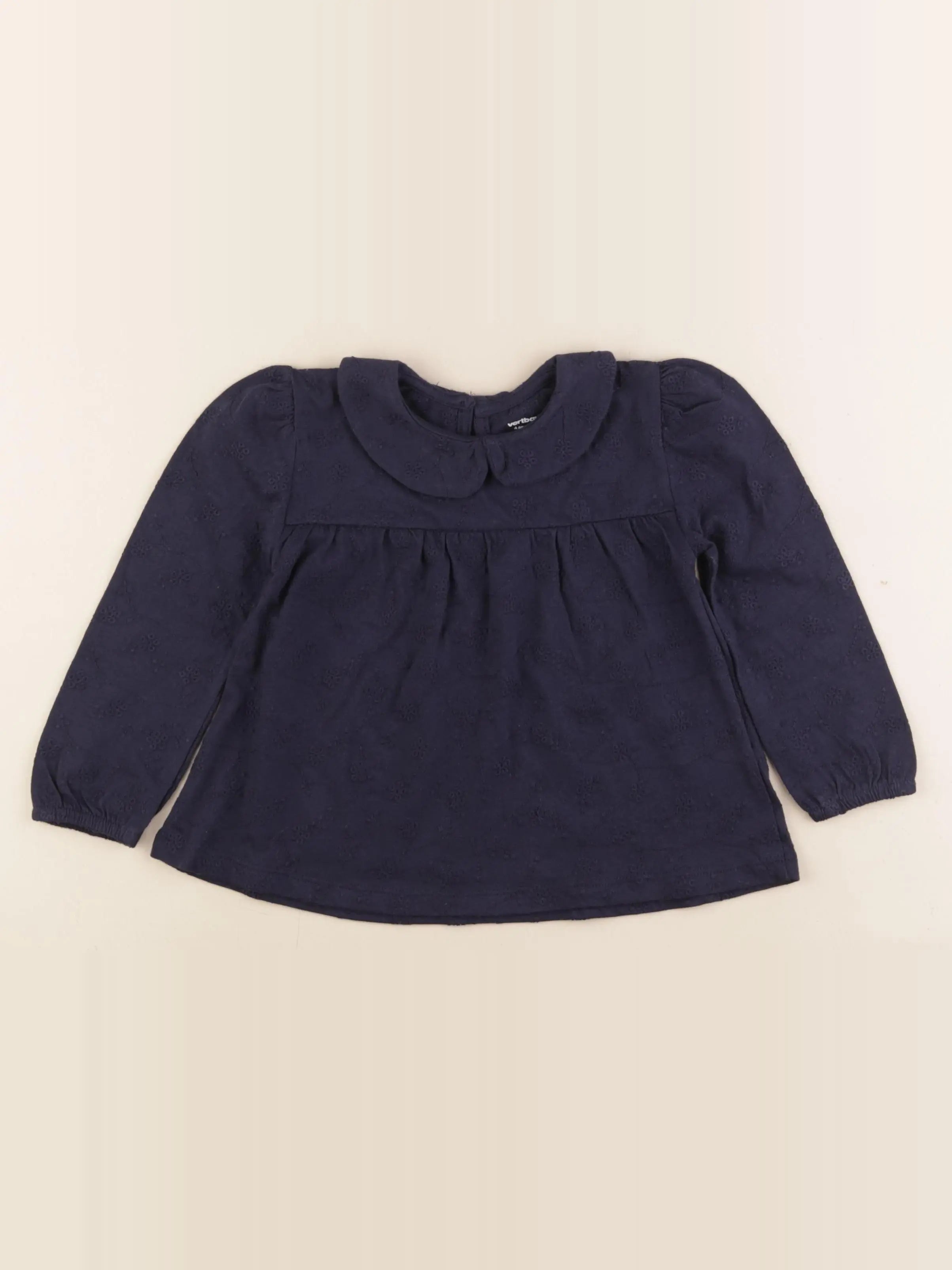 Vertbaudet - tee-shirt bleu - 4 ans
