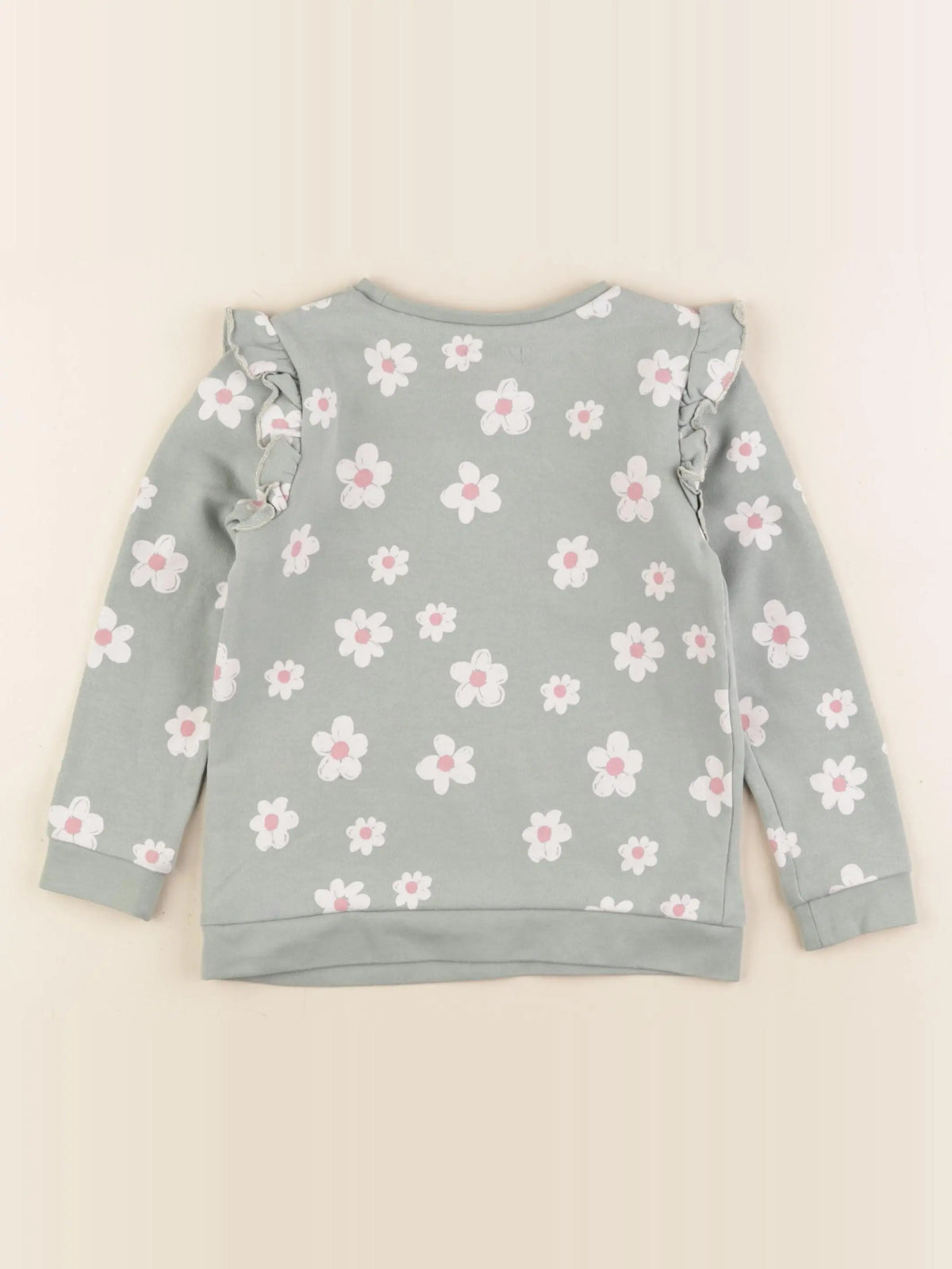 Vertbaudet - sweat vert - 4 ans