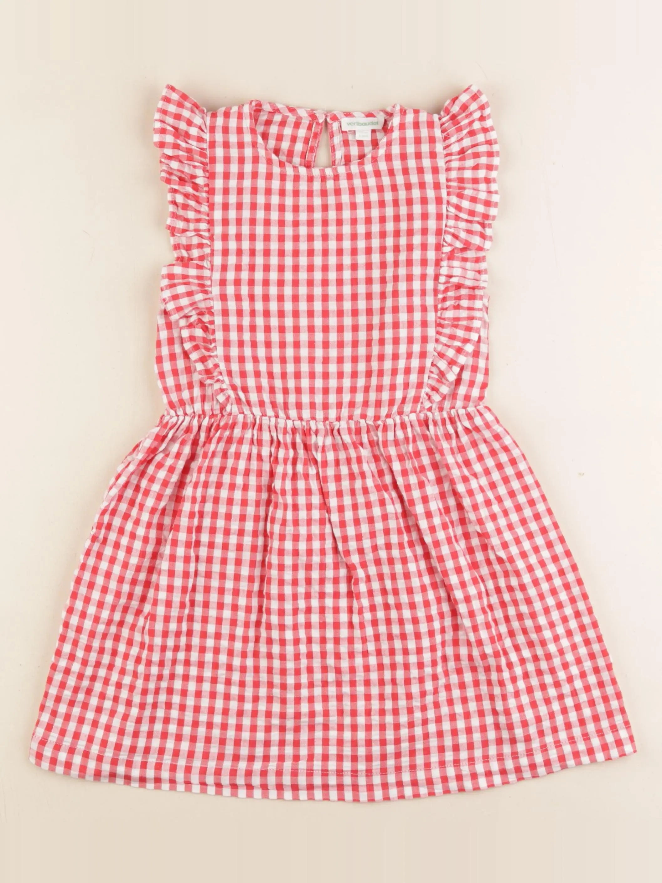 Vertbaudet - robe rouge - 5 ans