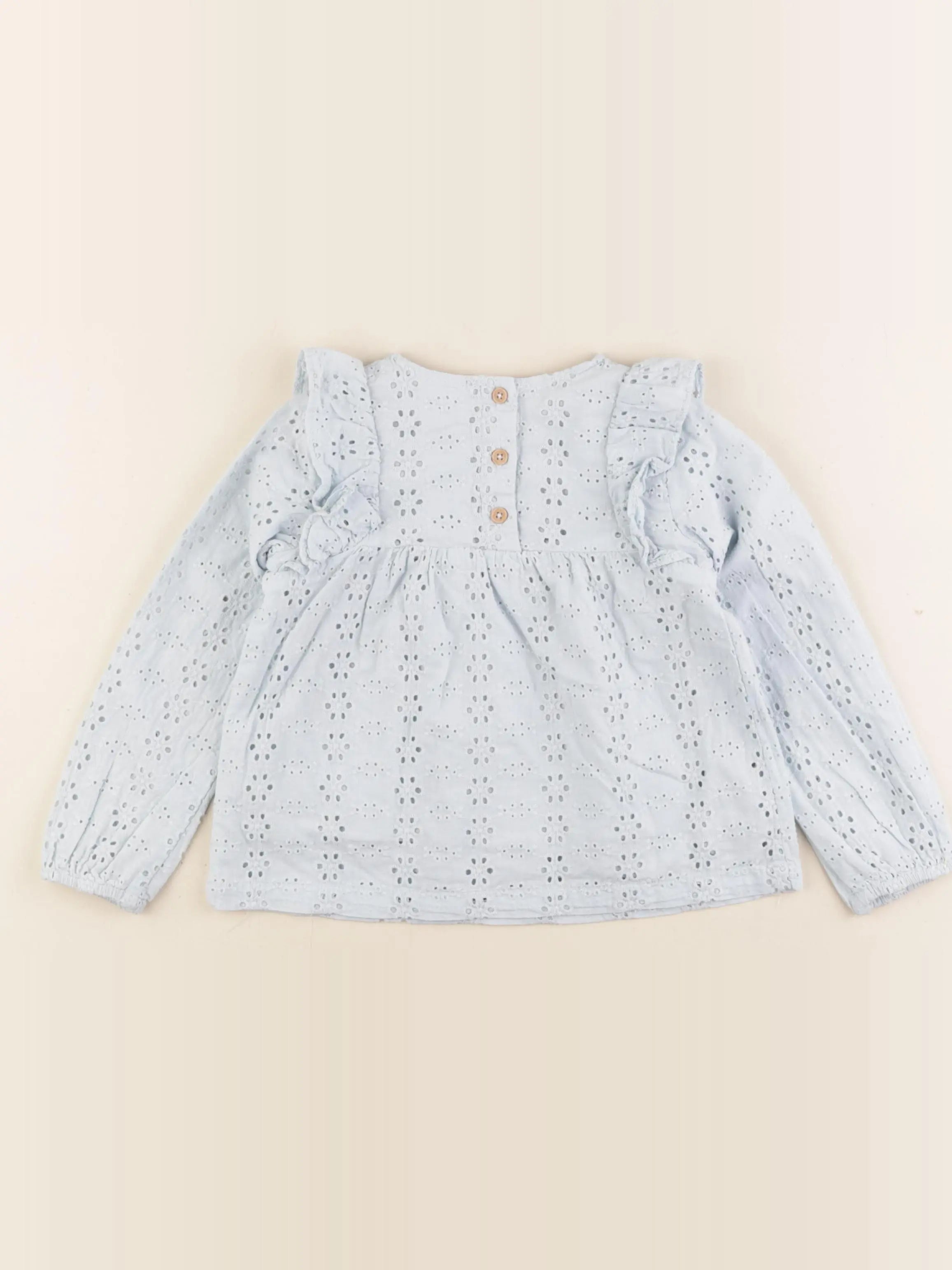 Vertbaudet - blouse bleu - 4 ans