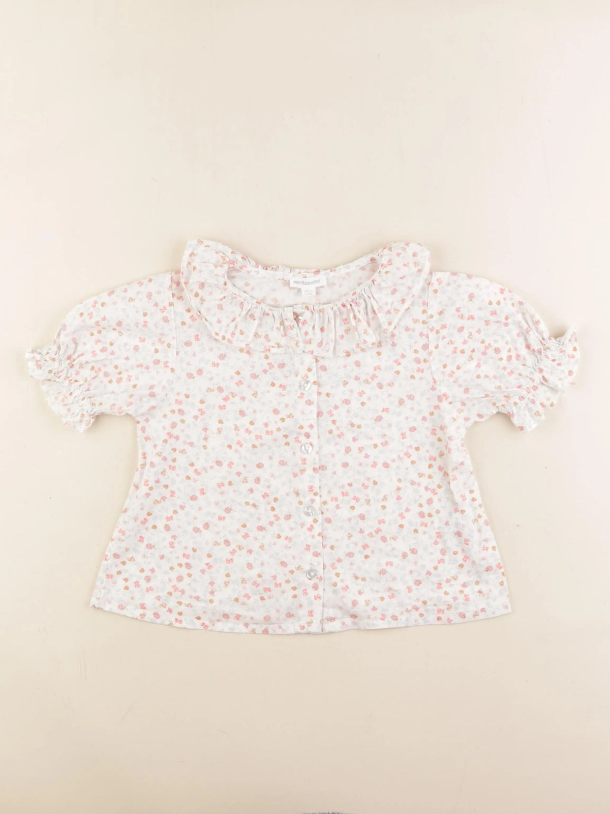 Vertbaudet - blouse blanc - 4 ans