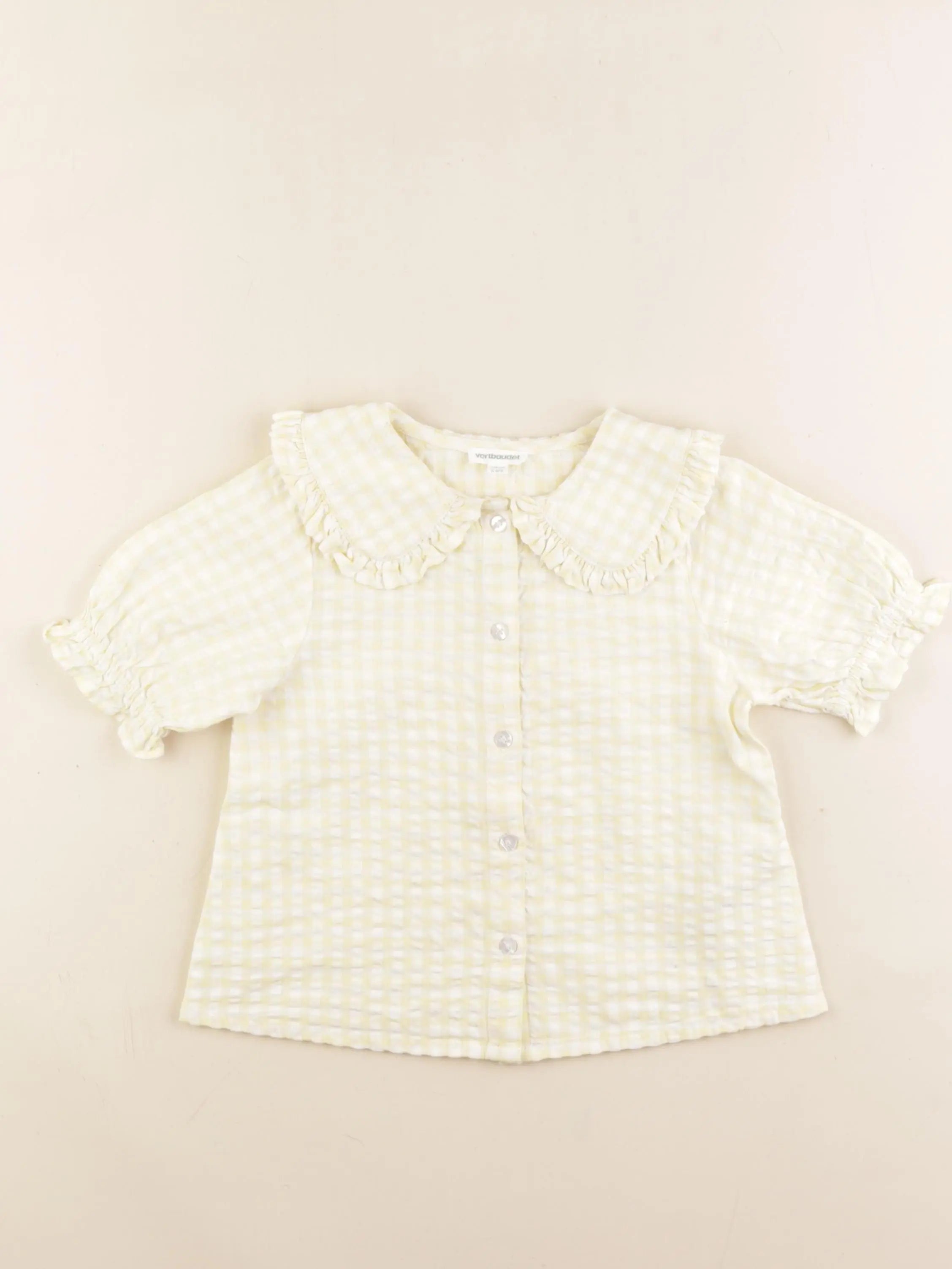Vertbaudet - blouse jaune - 5 ans