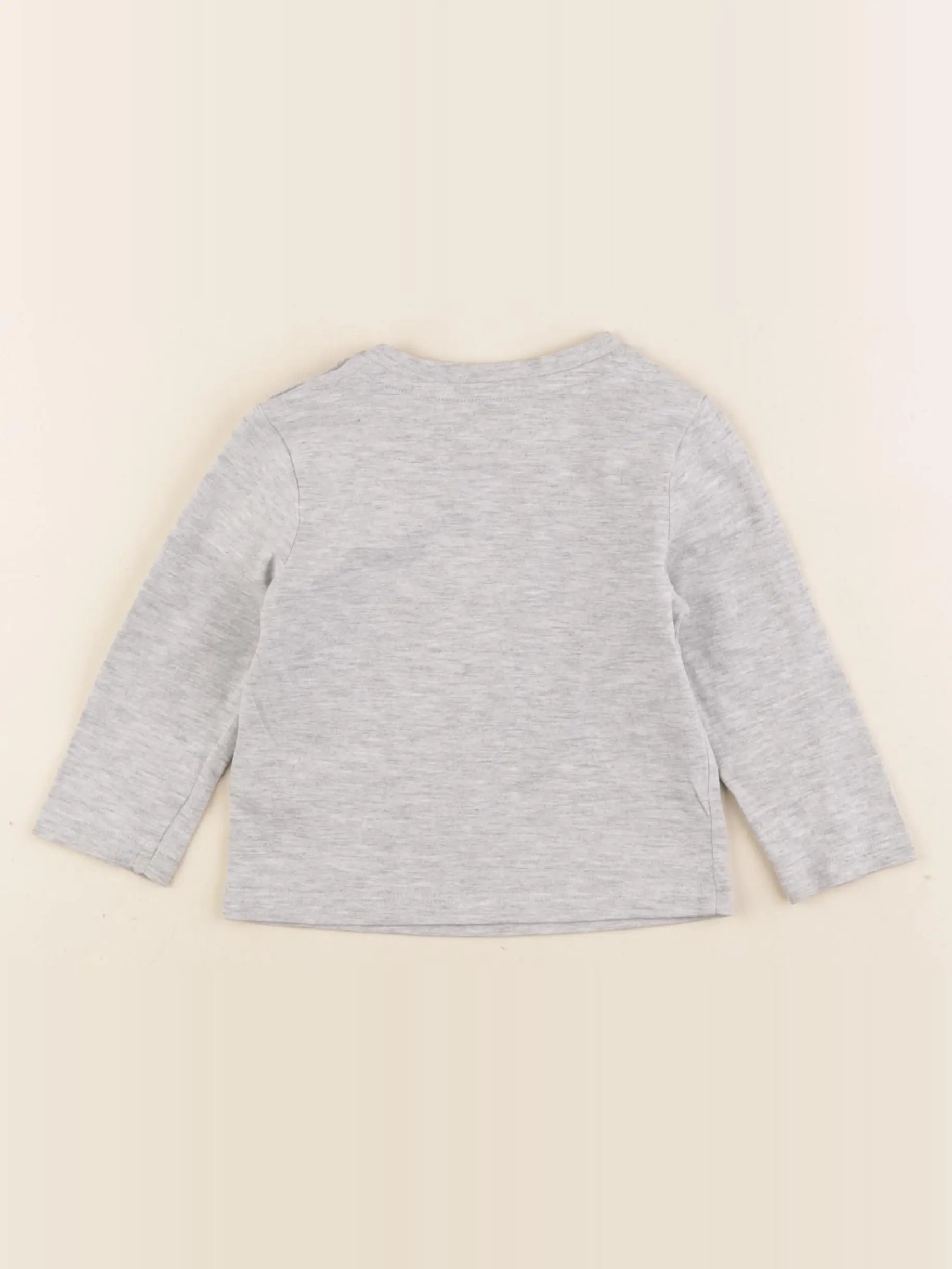 Vertbaudet - tee-shirt gris - 9 mois