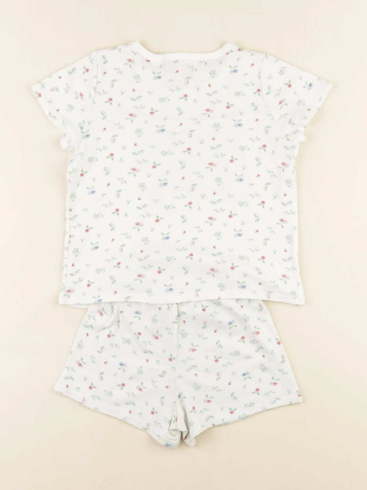 Petit Bateau - pyjama coton blanc - 4 ans