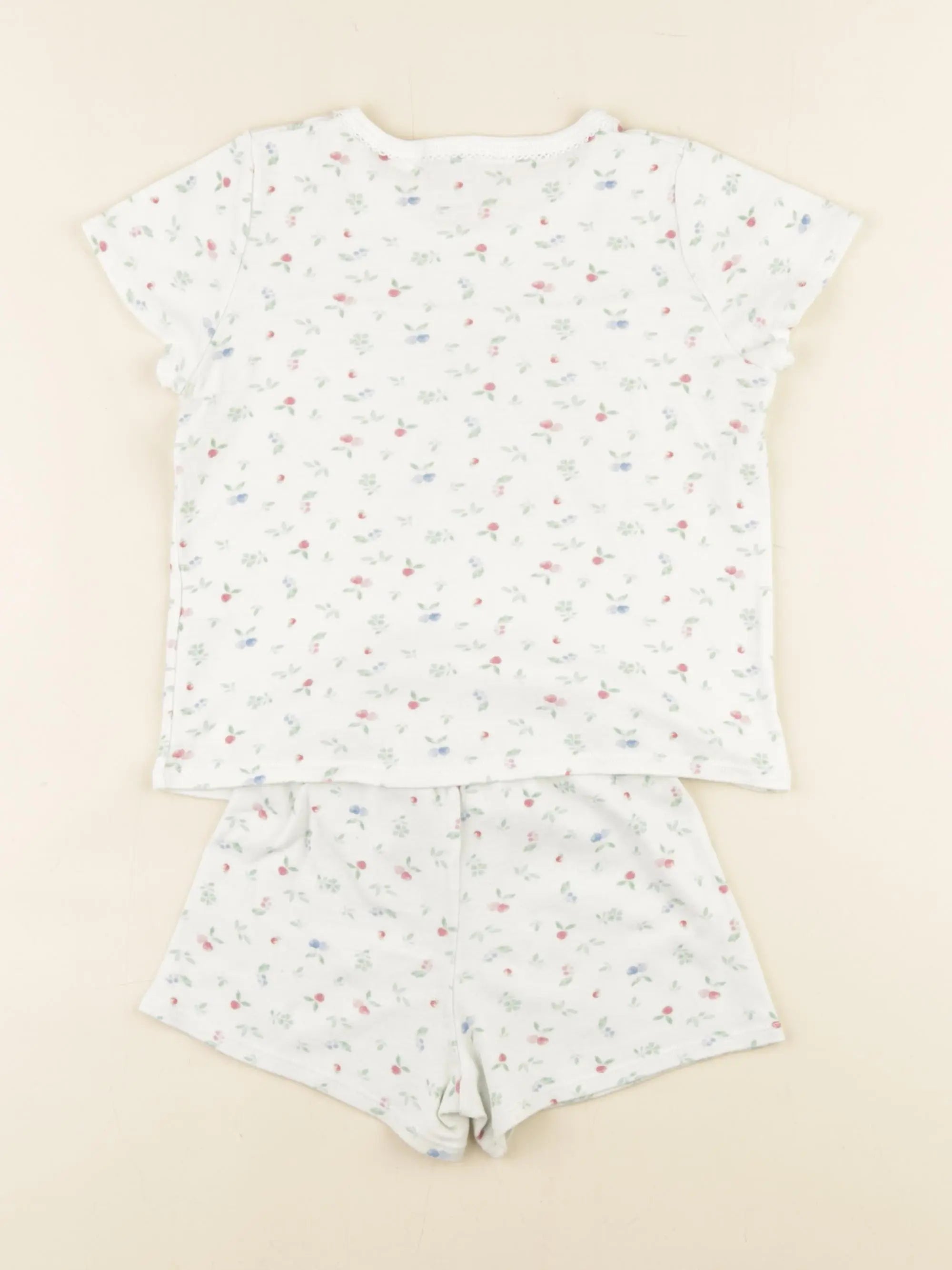 Petit Bateau - pyjama coton blanc - 4 ans