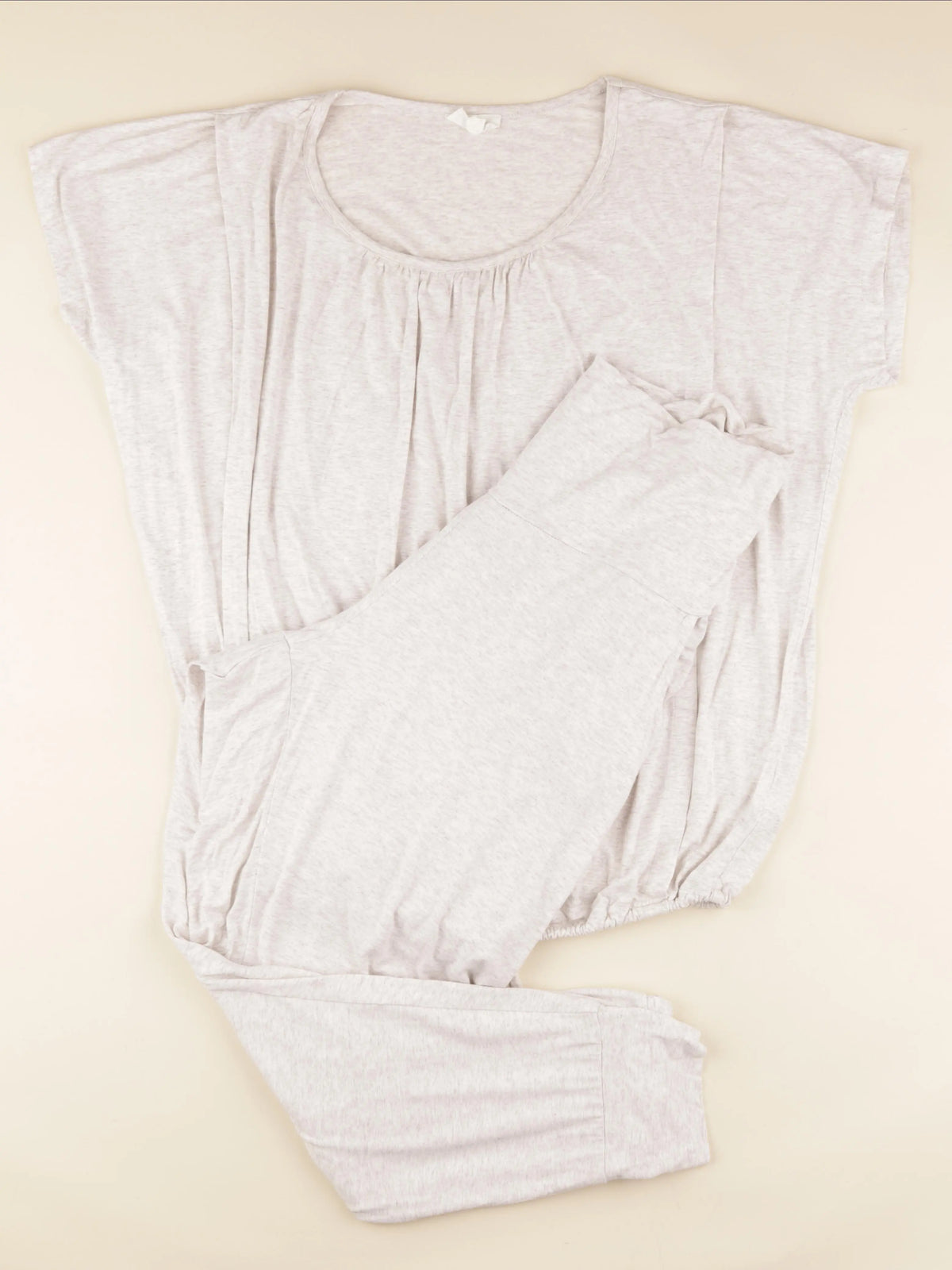 Seraphine - ensemble 2 pieces grossesse, allaitement beige - l