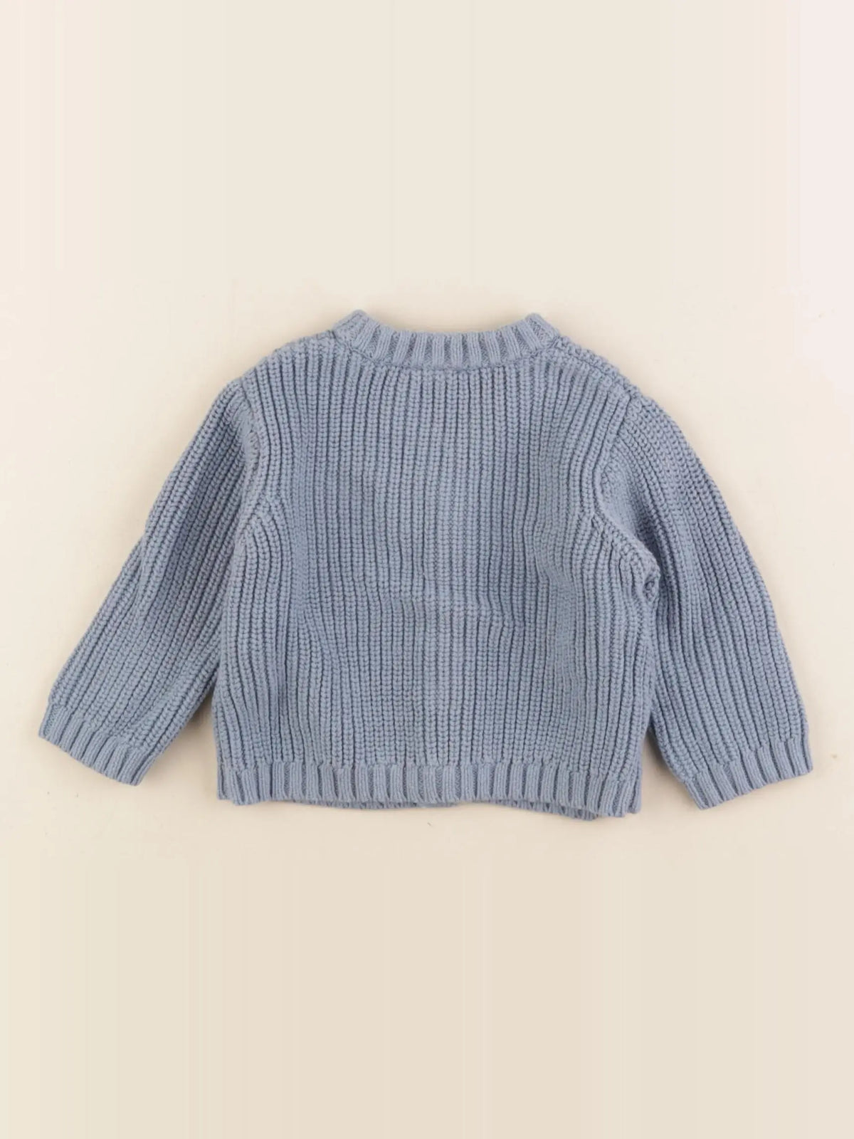 Boutchou - gilet bleu - 6 mois