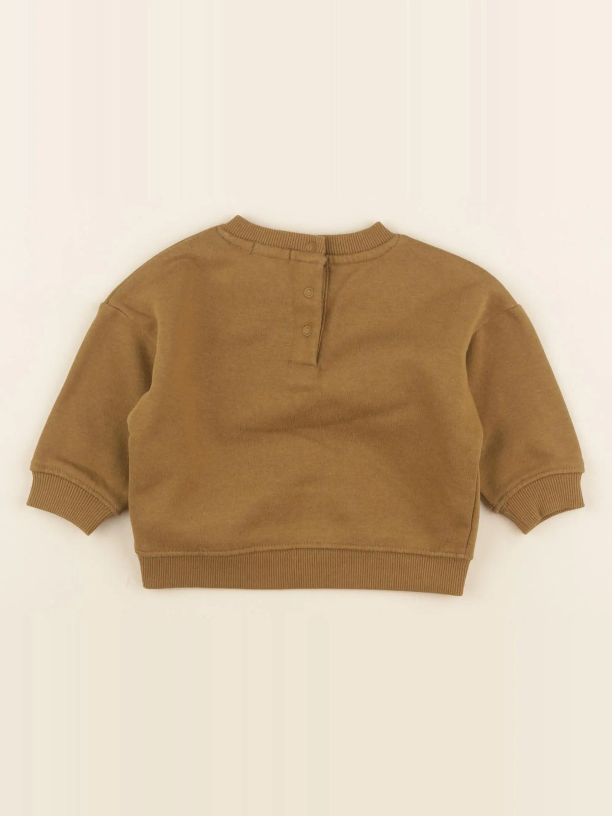Vertbaudet - sweat marron - 9 mois