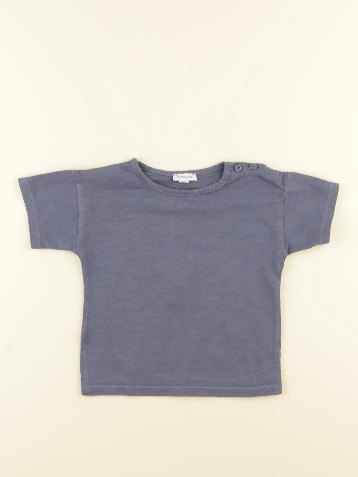 Vertbaudet - tee-shirt bleu - 2 ans