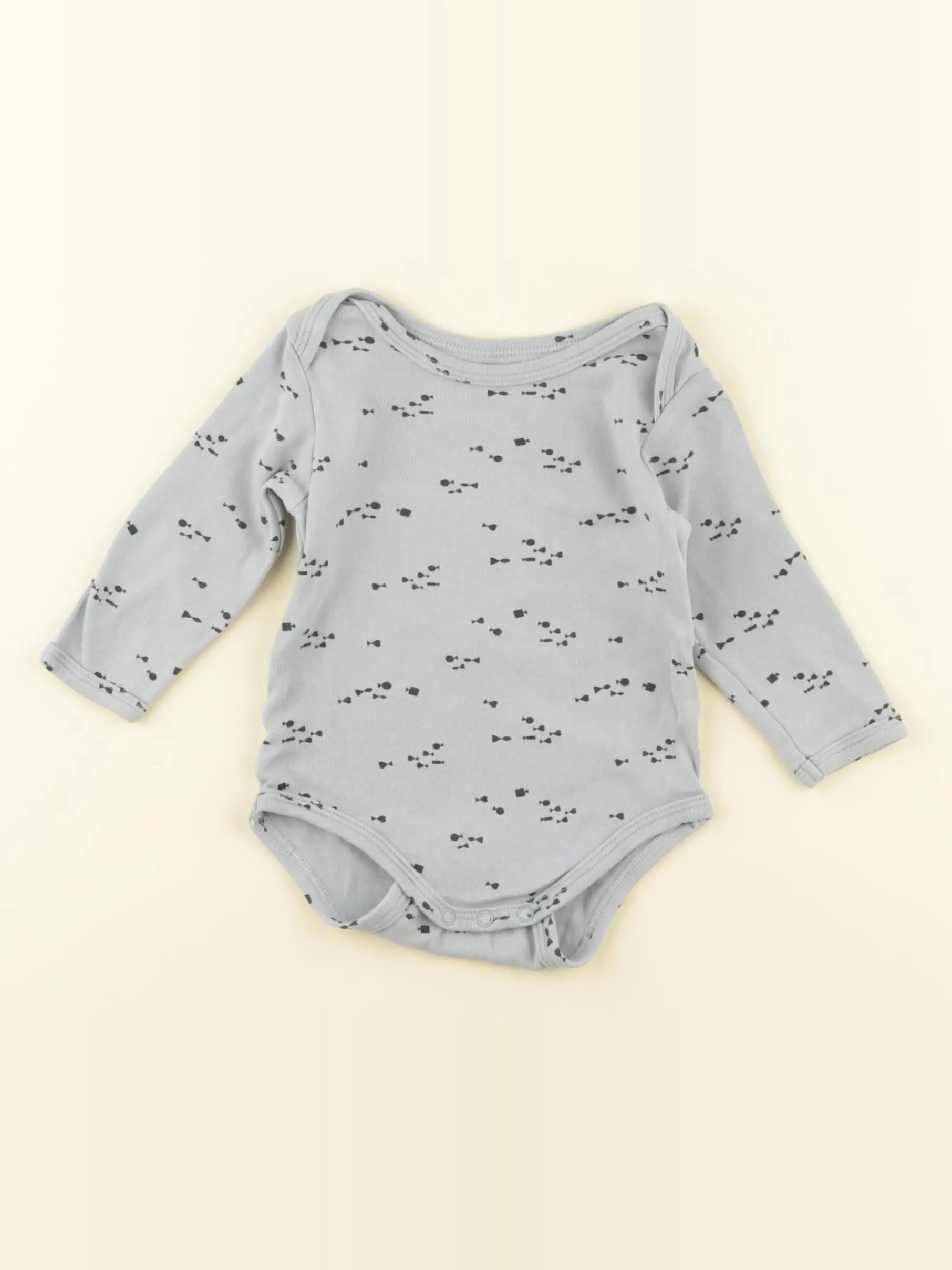 Vertbaudet - body bleu - 6 mois