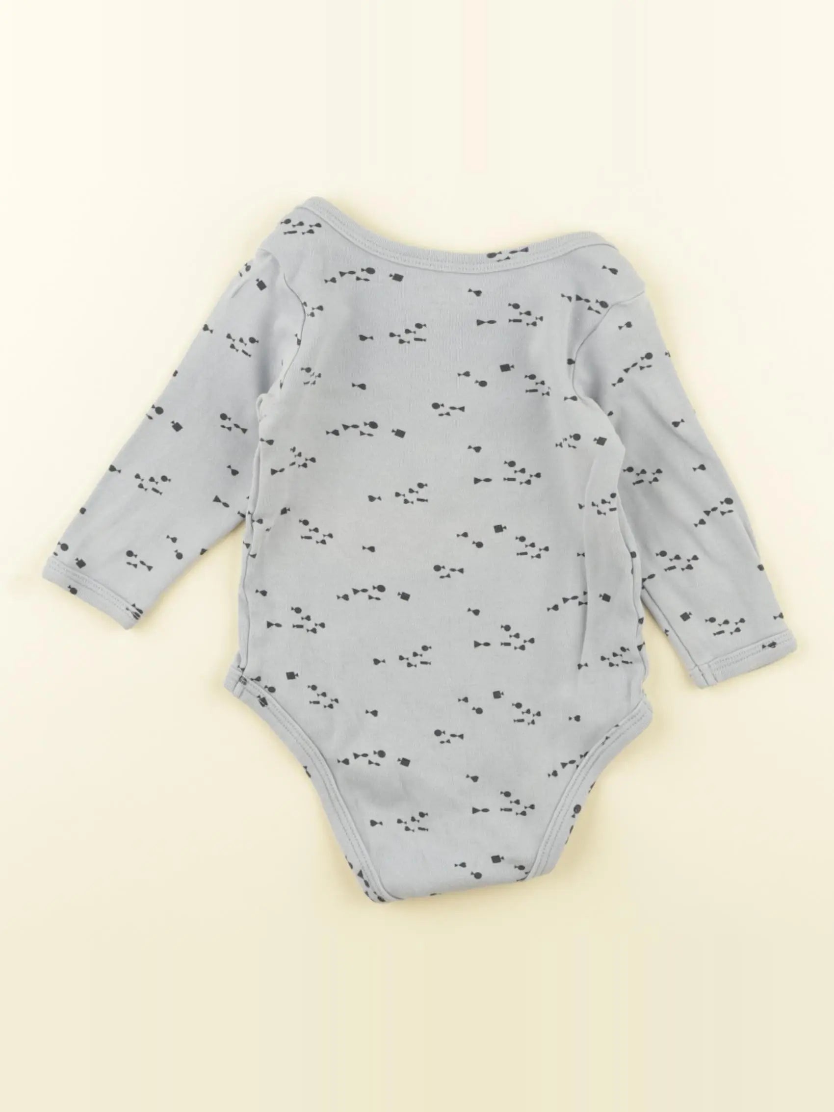 Vertbaudet - body bleu - 6 mois