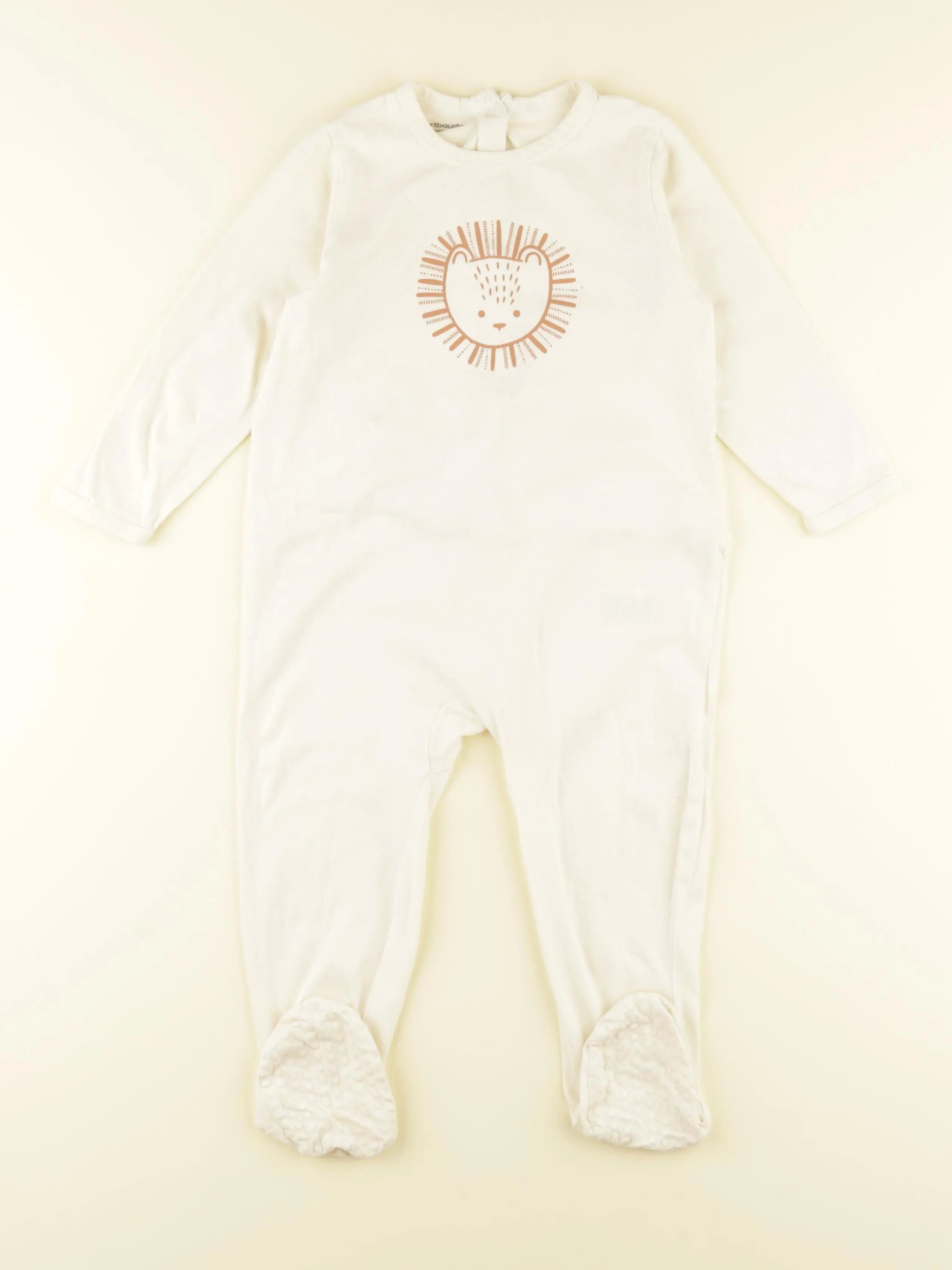 Vertbaudet - pyjama coton blanc - 24 mois