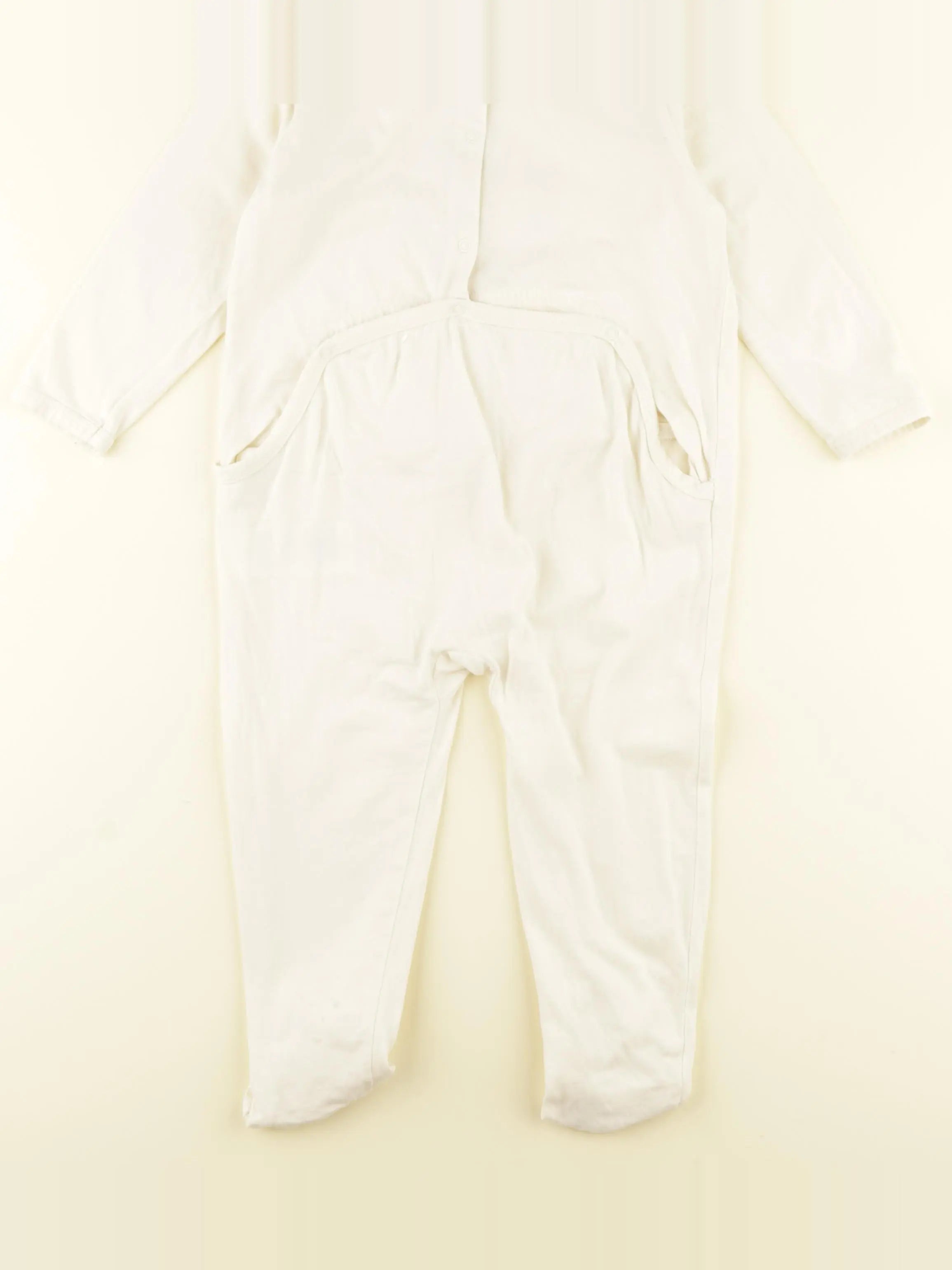 Vertbaudet - pyjama coton blanc - 24 mois