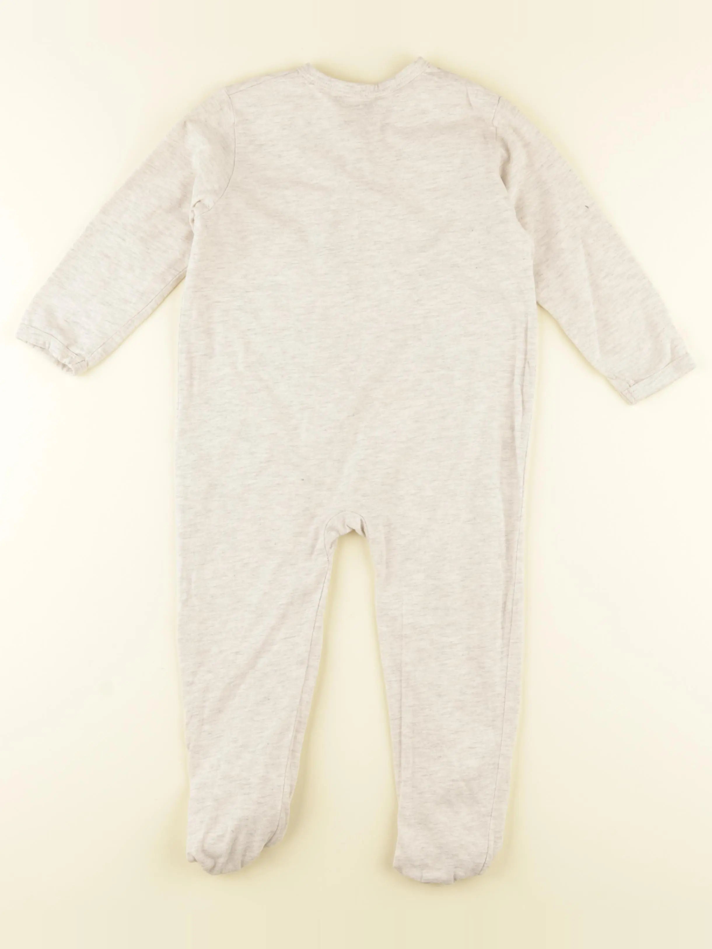Vertbaudet - pyjama coton gris - 24 mois