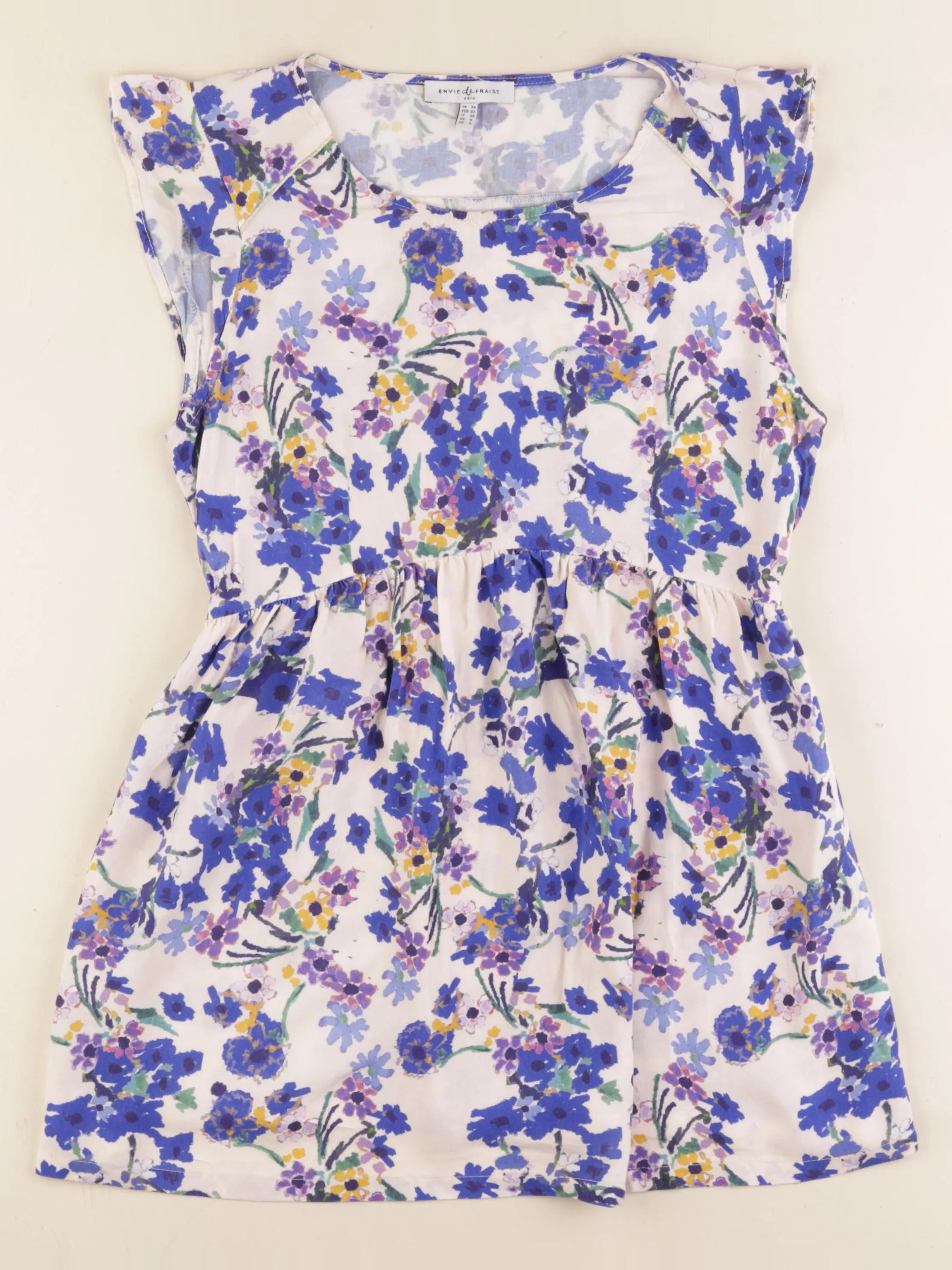Envie de fraise - blouse grossesse bleu - 34