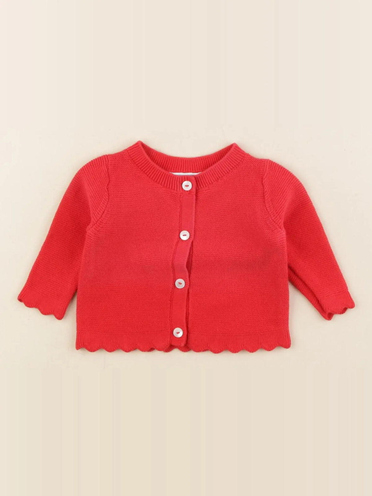 Jacadi - gilet rouge - 3 mois