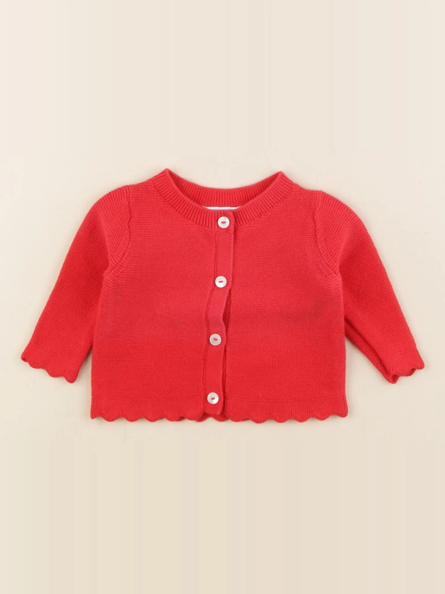 Jacadi - gilet rouge - 3 mois