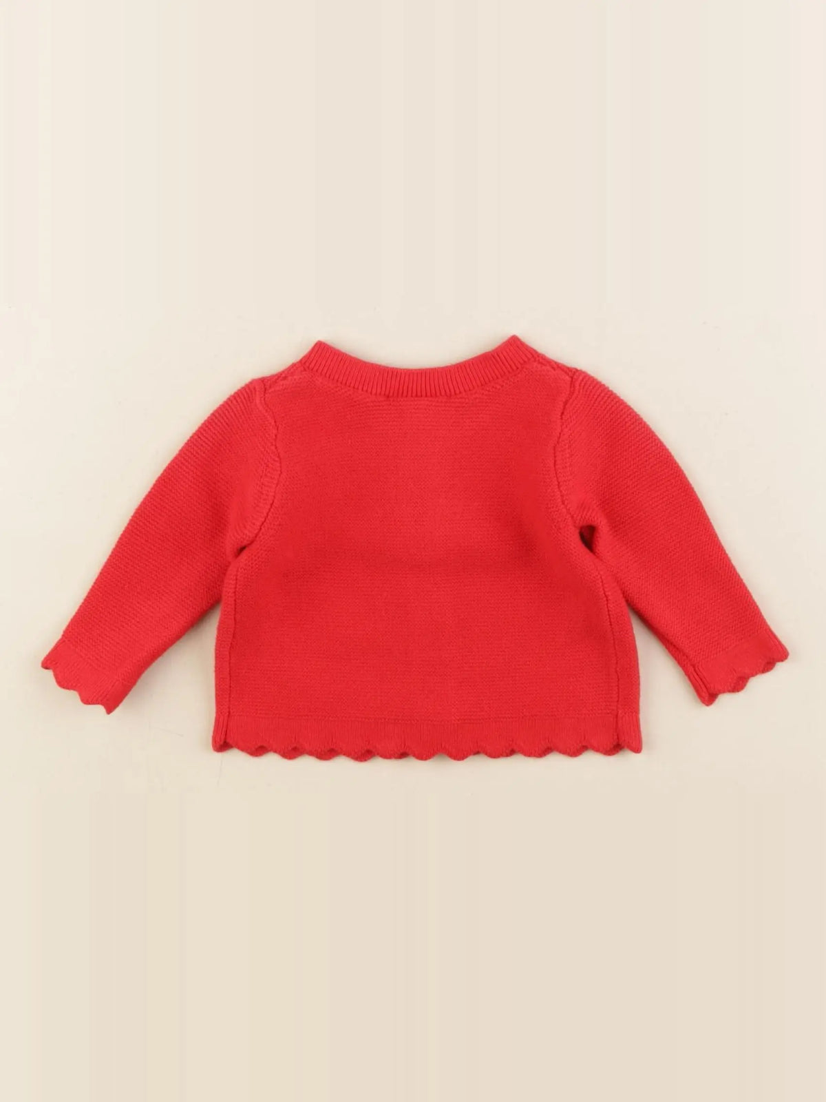 Jacadi - gilet rouge - 3 mois