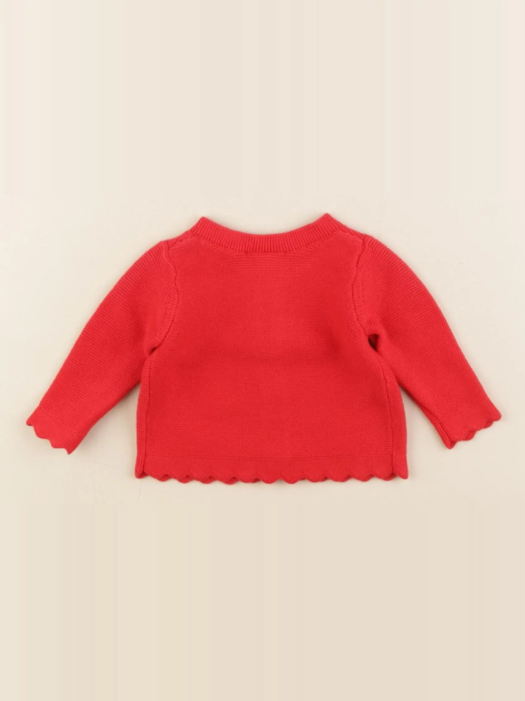 Jacadi - gilet rouge - 3 mois