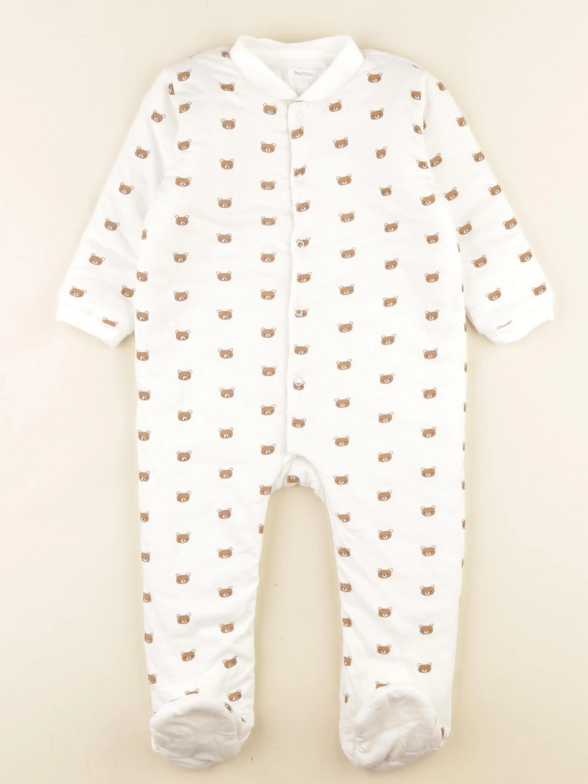 Boutchou - pyjama coton blanc - 18 mois
