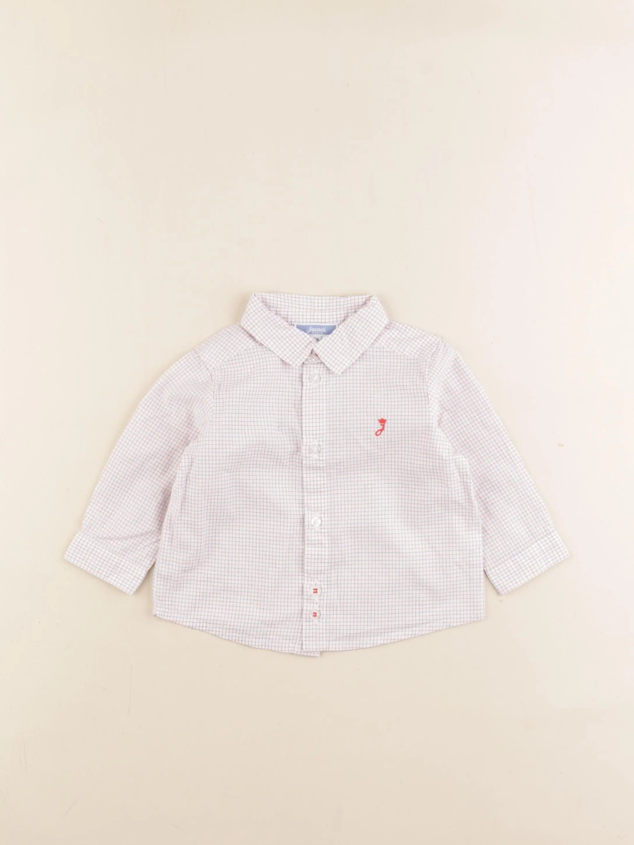 Jacadi - chemise rouge - 6 mois