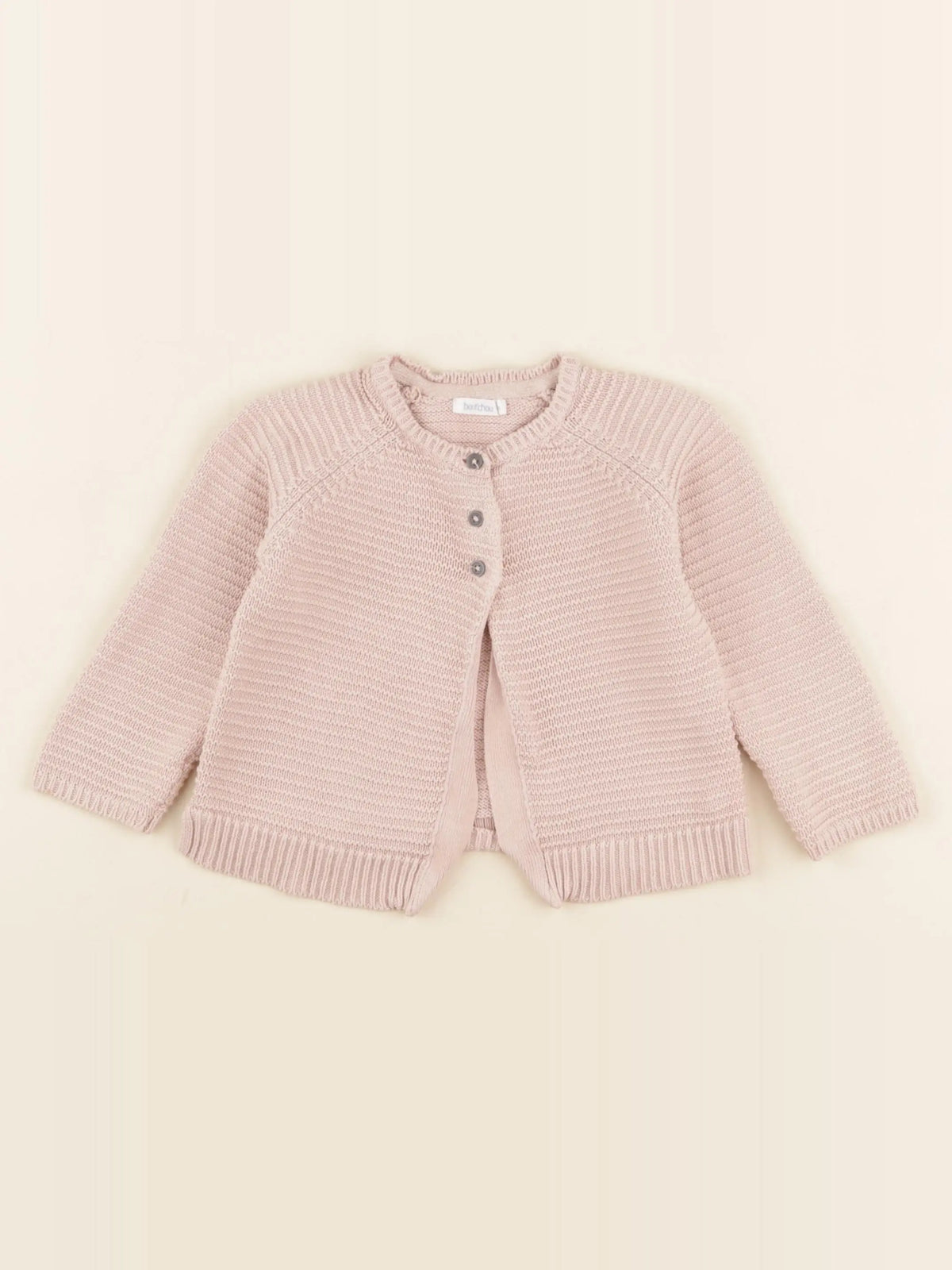 Boutchou - gilet rose - 12 mois