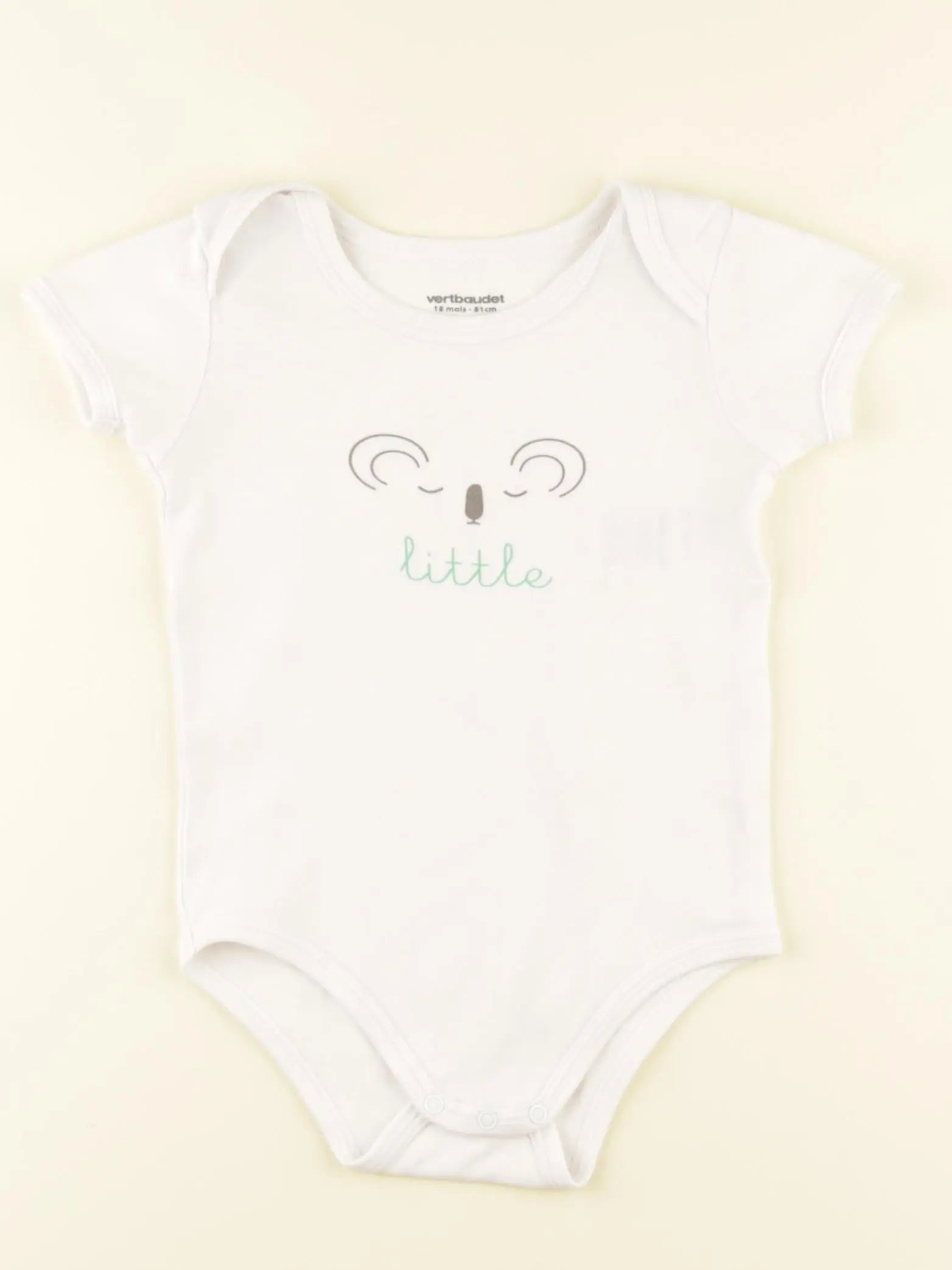 Vertbaudet - body blanc - 18 mois