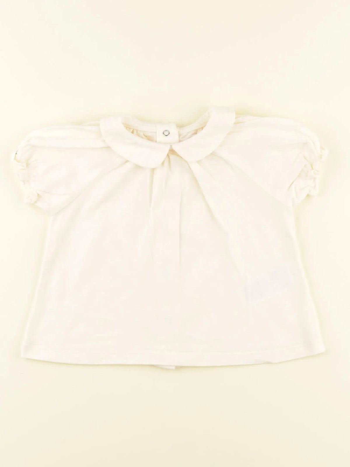 Vertbaudet - tee-shirt beige - 12 mois