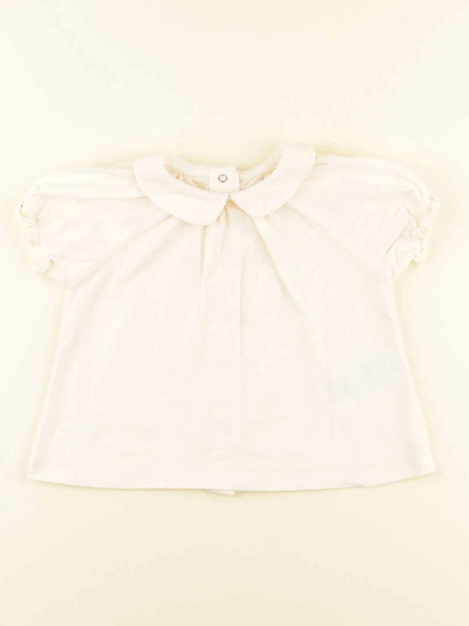 Vertbaudet - tee-shirt beige - 12 mois