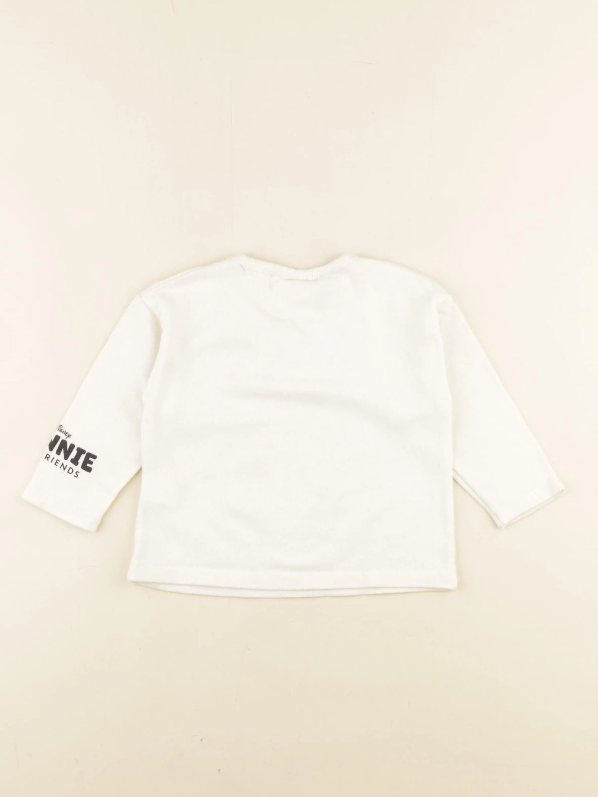 Zara - sweat blanc - 9/12 mois