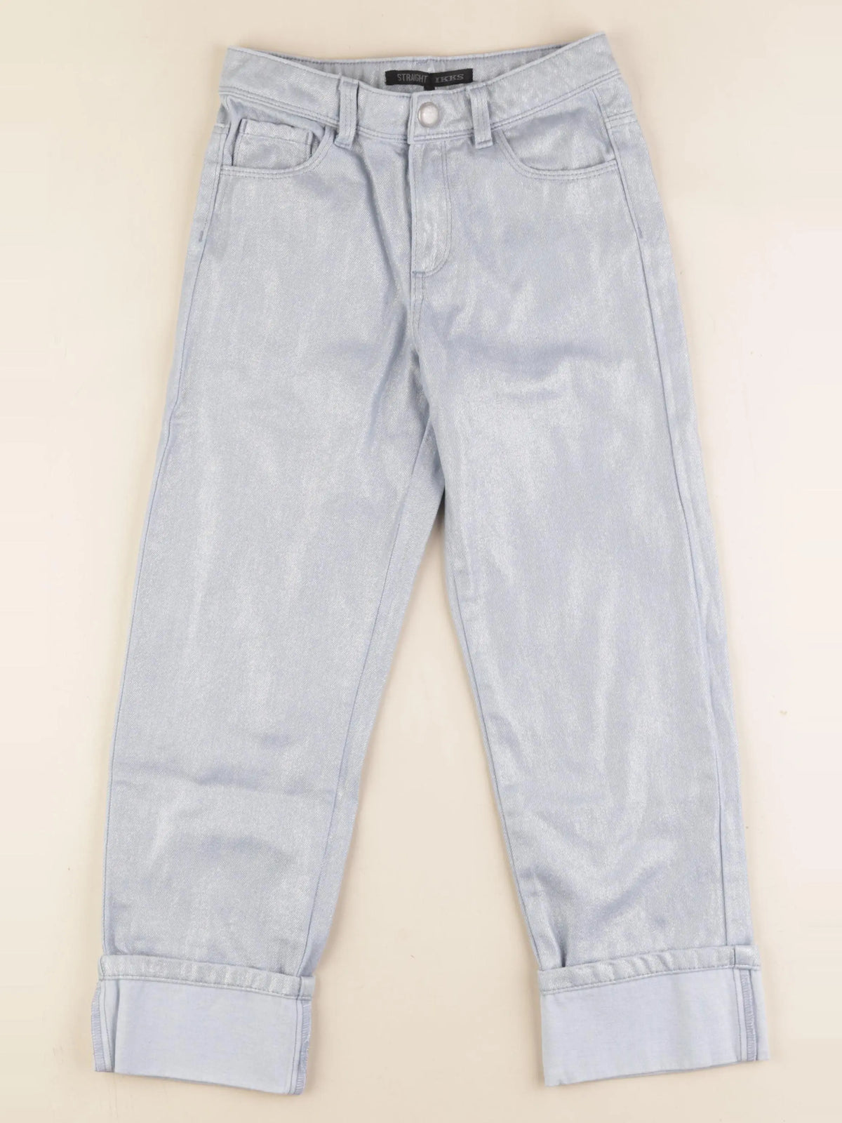 IKKS - pantalon argent - 8 ans