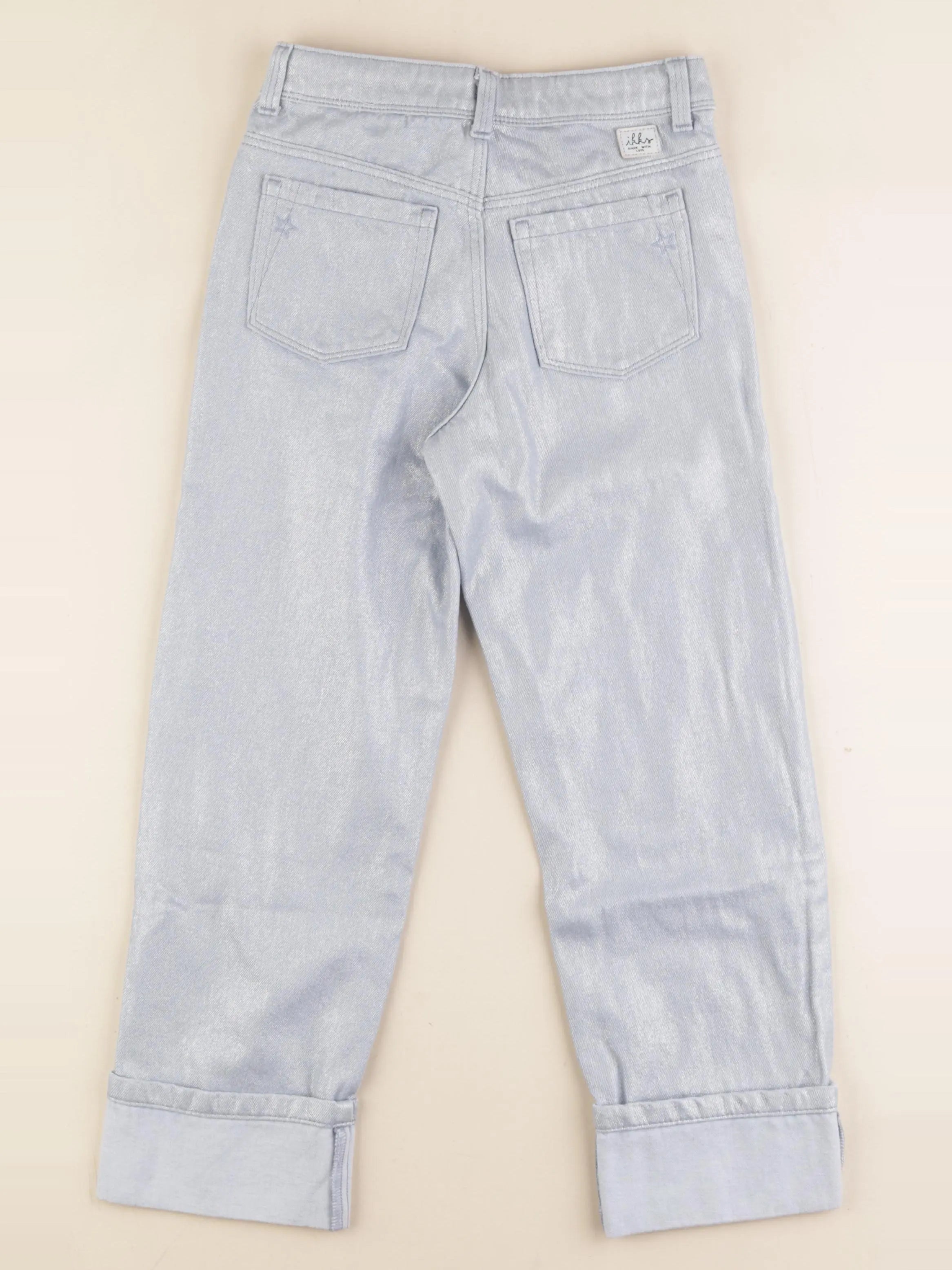 IKKS - pantalon argent - 8 ans