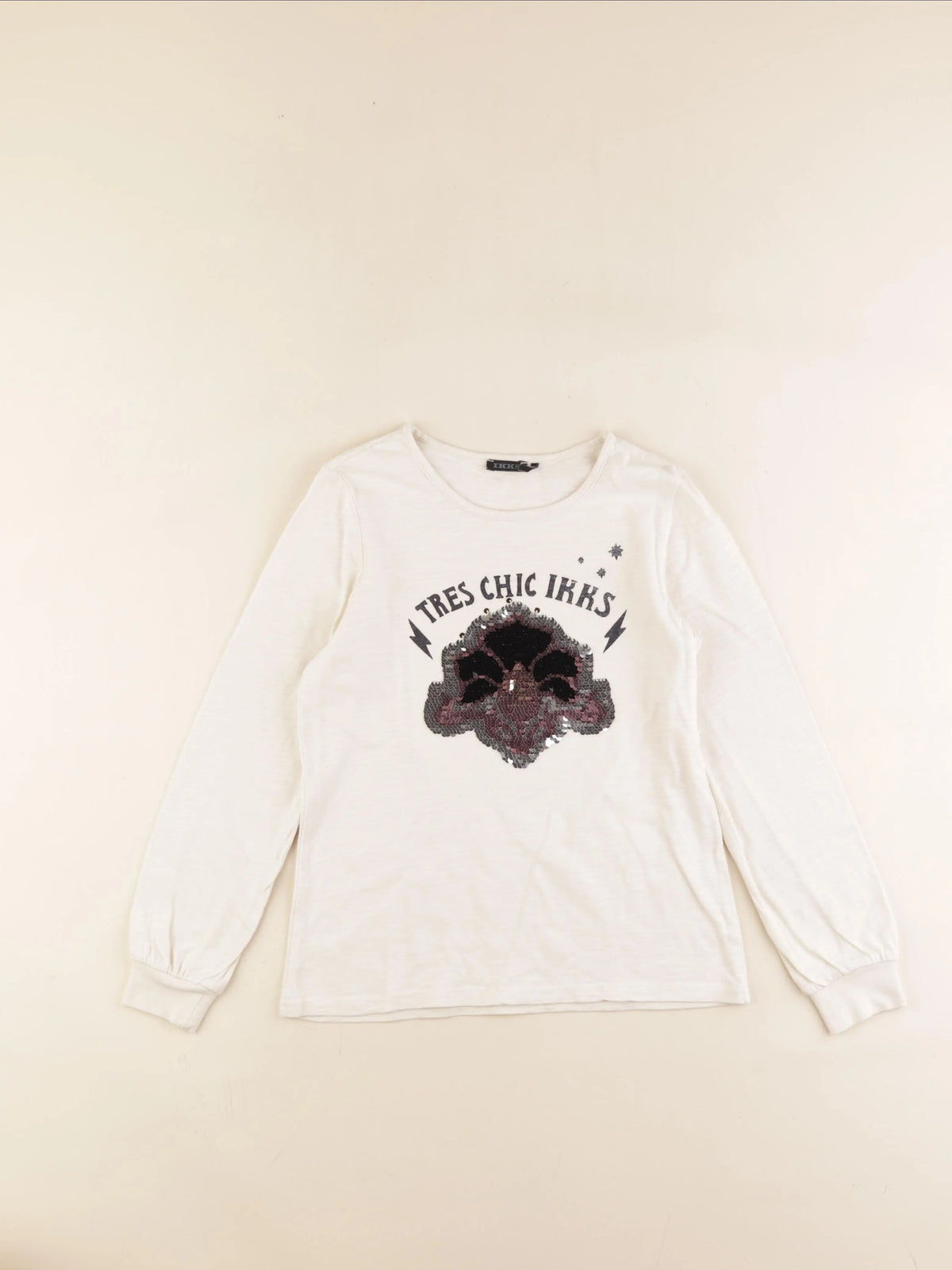IKKS - tee-shirt beige - 10 ans