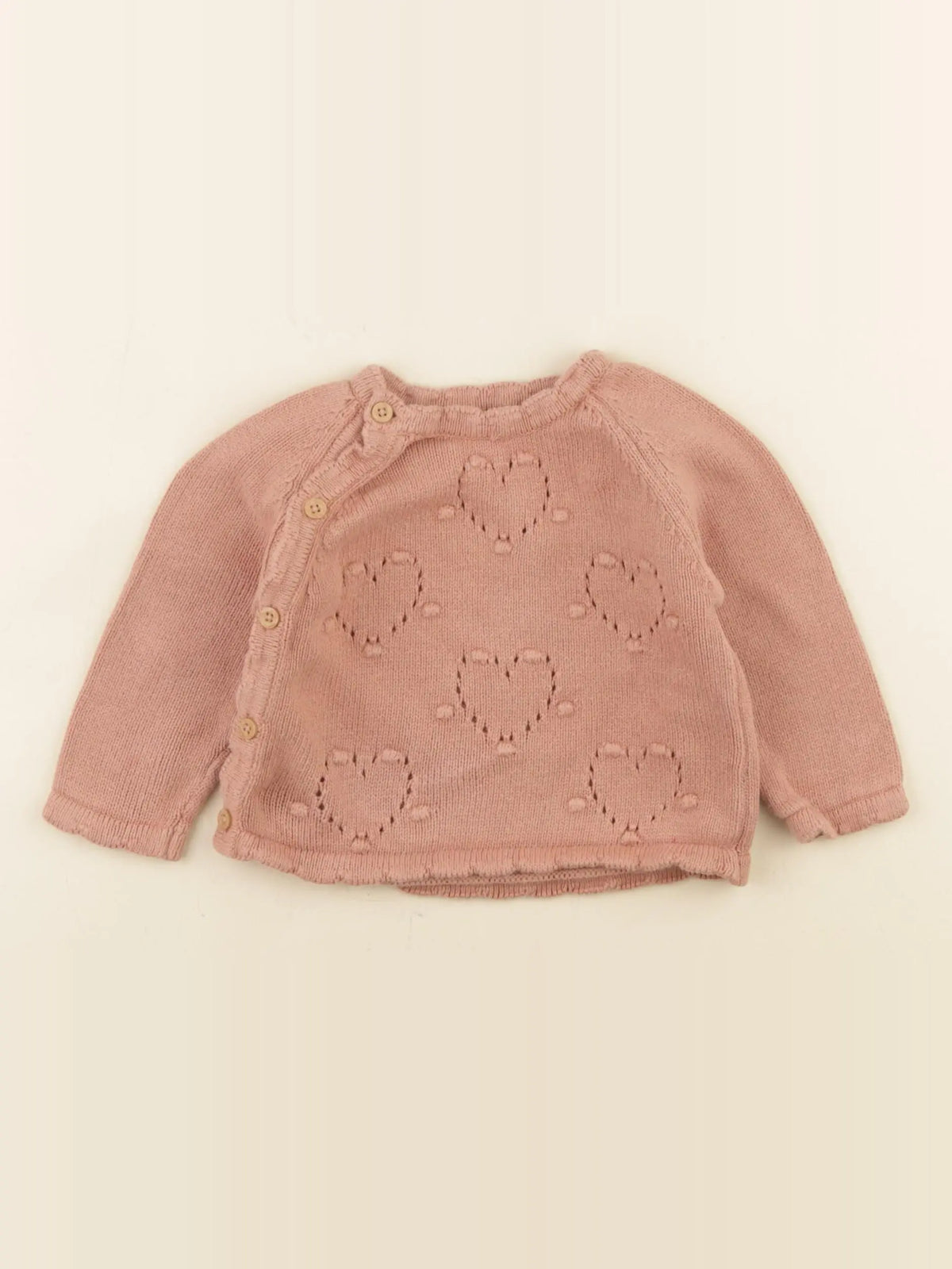 Vertbaudet - pull rose - 9 mois