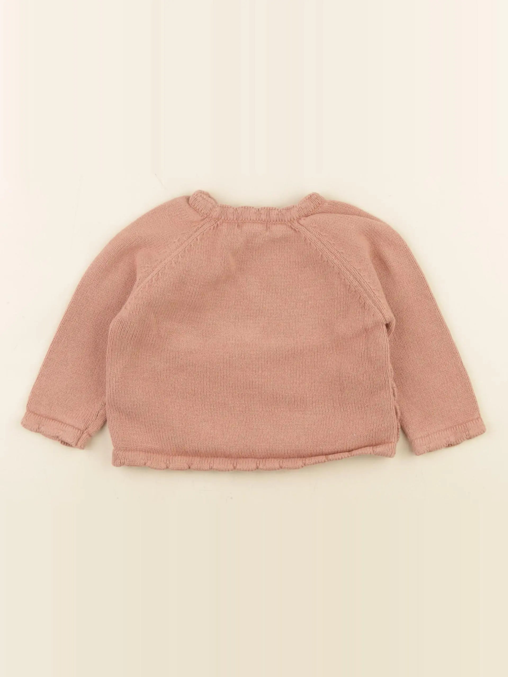 Vertbaudet - pull rose - 9 mois