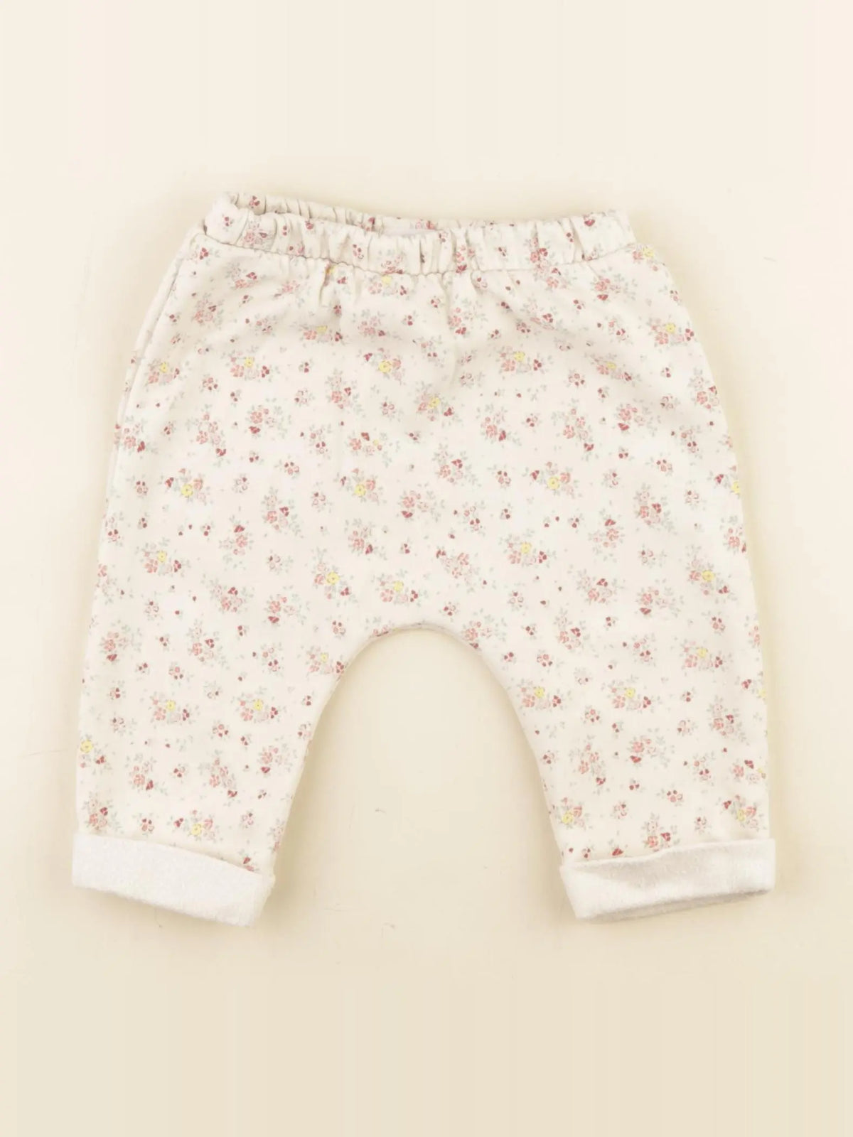 Vertbaudet - sarouel beige - 9 mois
