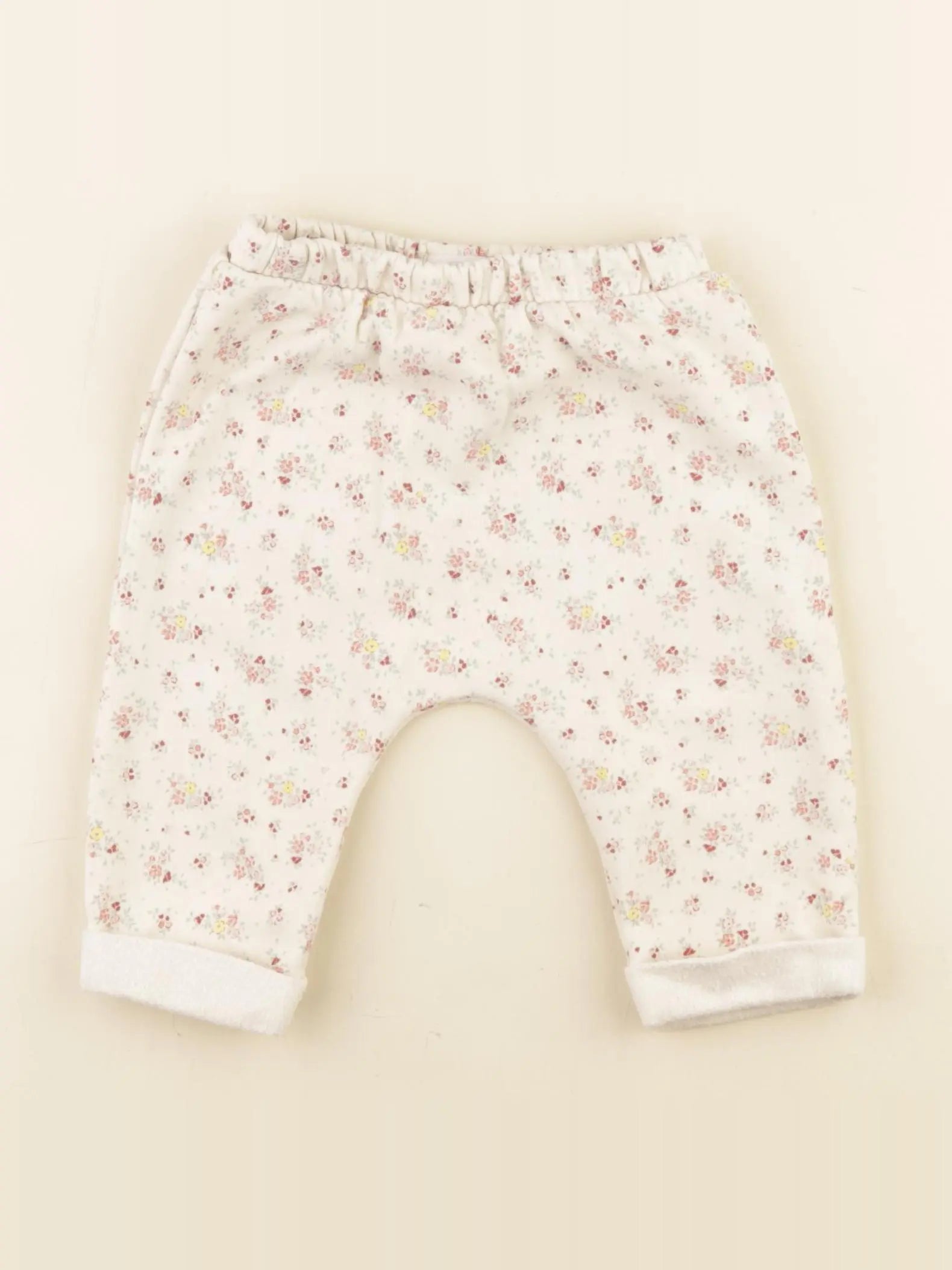 Vertbaudet - sarouel beige - 9 mois