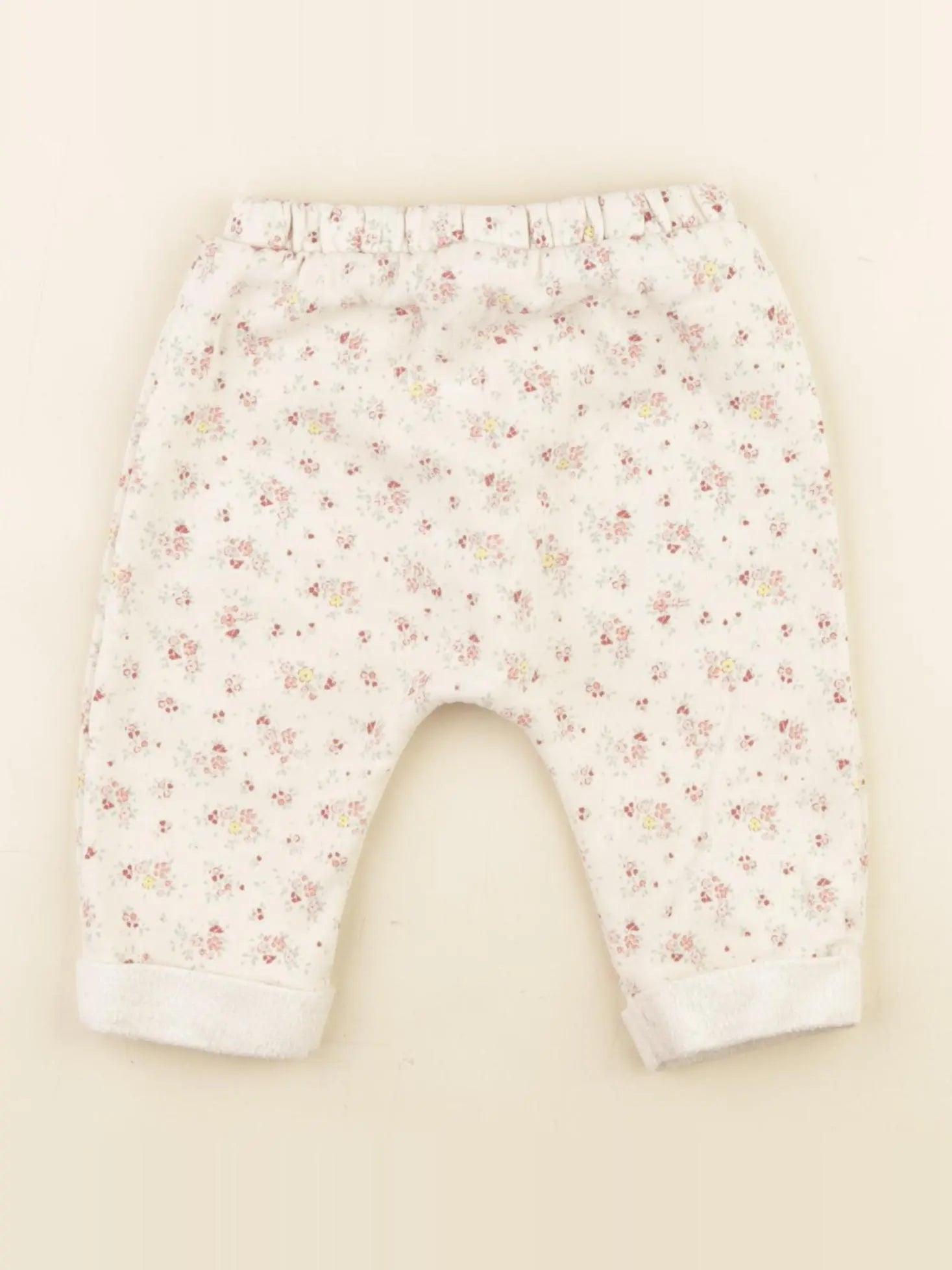 Vertbaudet - sarouel beige - 9 mois