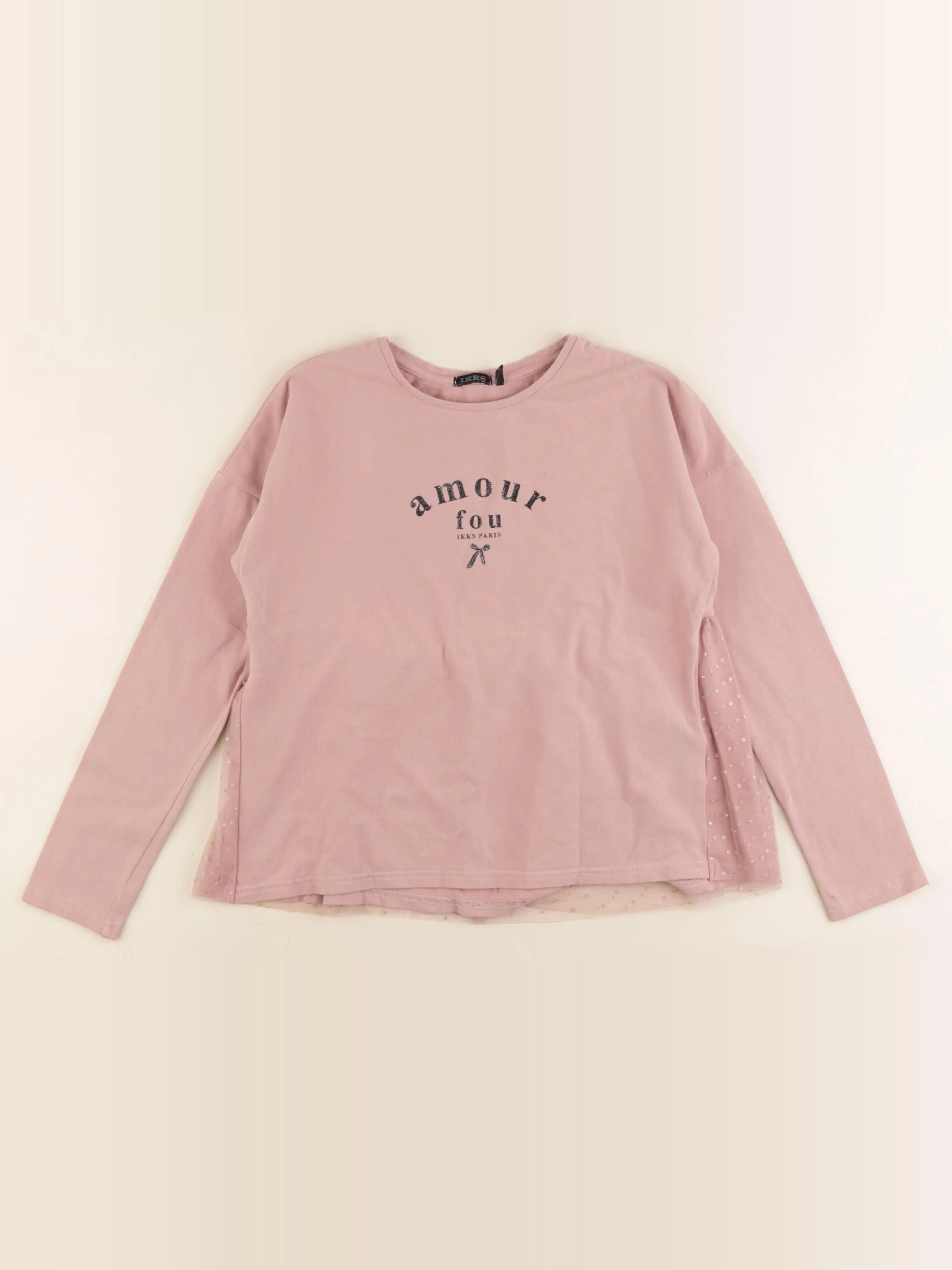 IKKS - tee-shirt rose - 10 ans