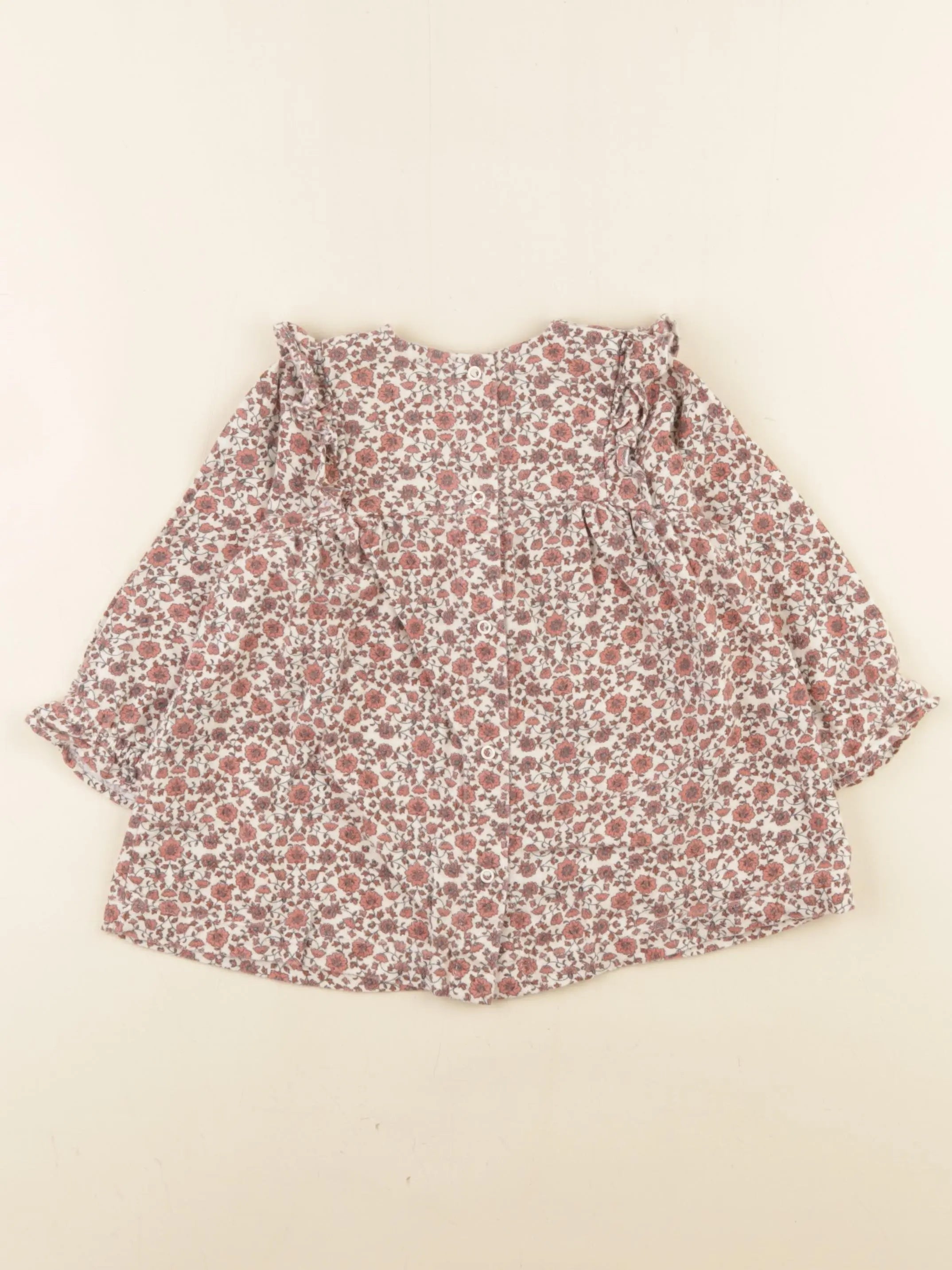 Vertbaudet - robe marron - 9 mois