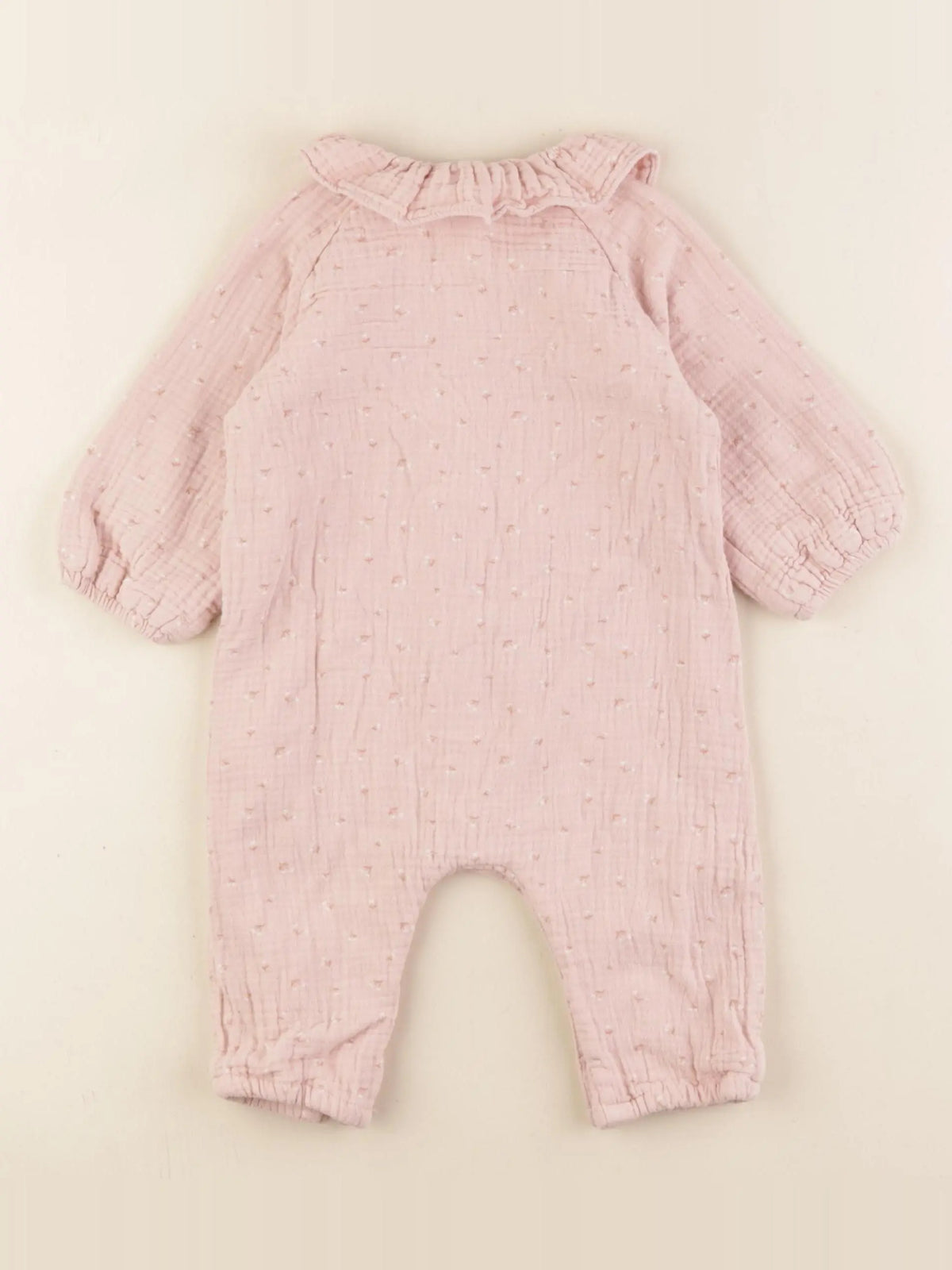 Vertbaudet - combinaison rose - 6 mois